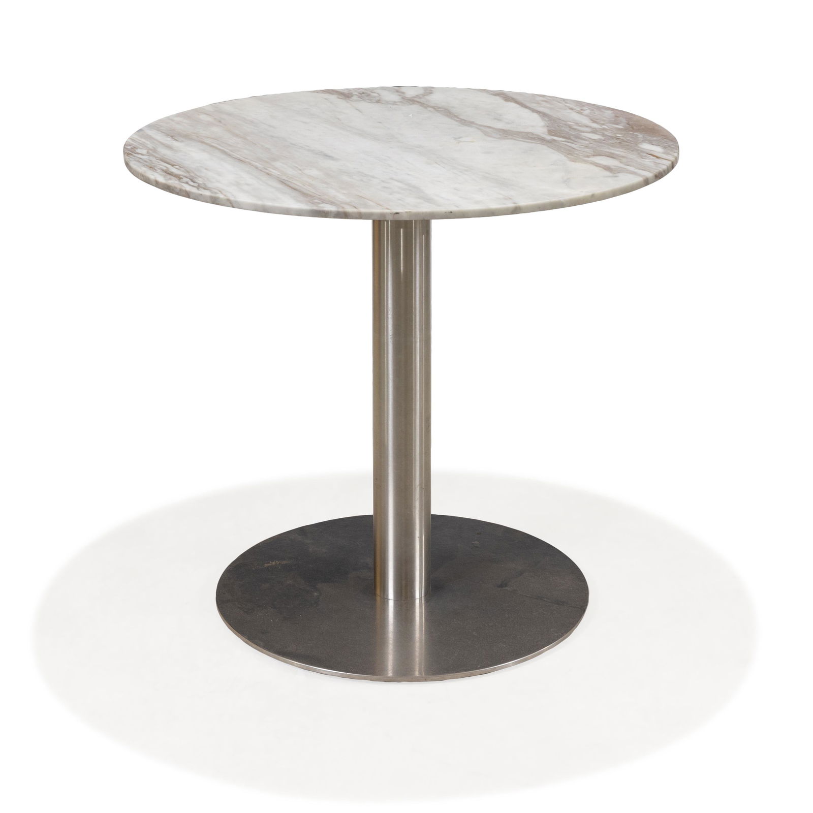 Contemporary Marble Top Pedestal Table (1 of 2)