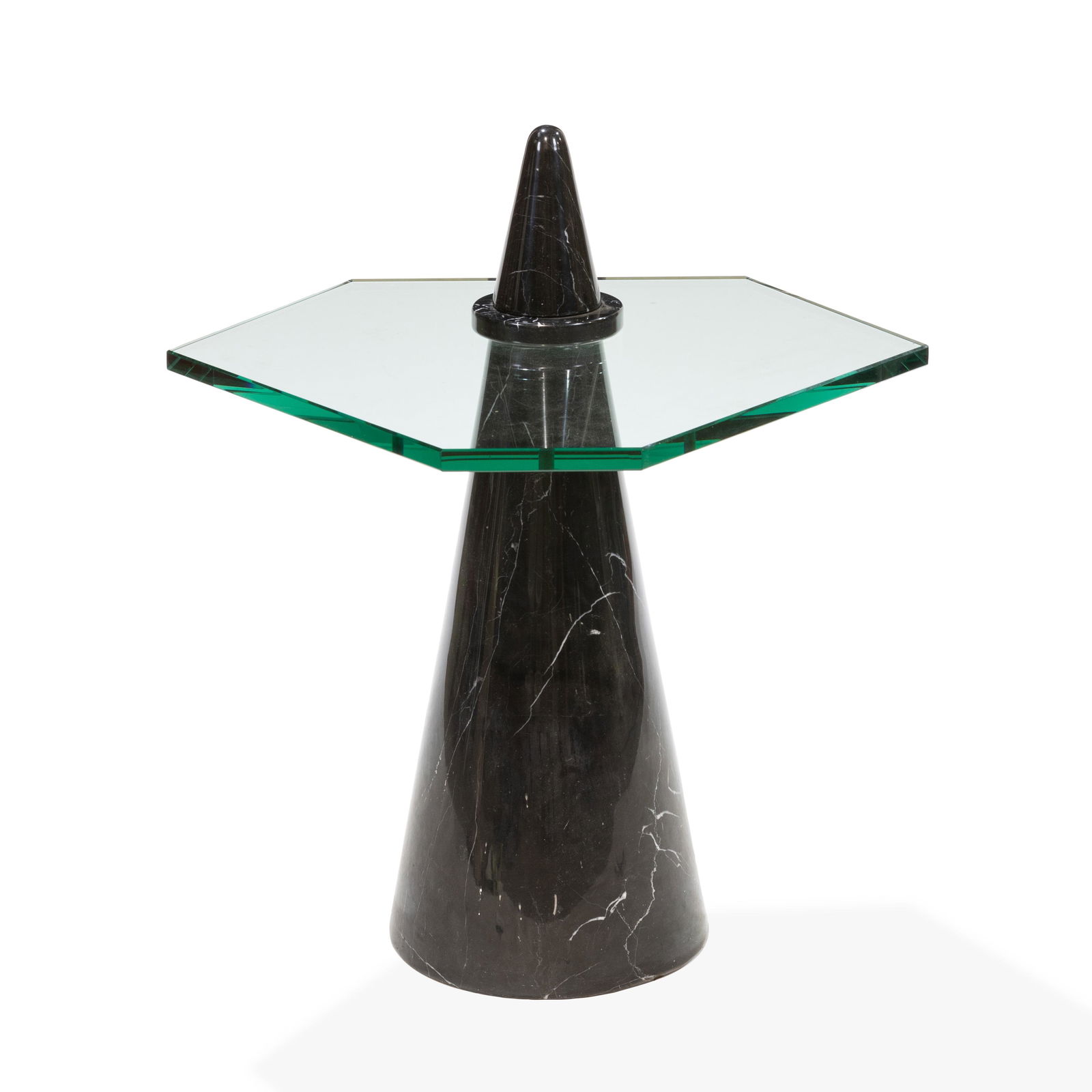 Italian Conical Marble End Table (1 of 5)