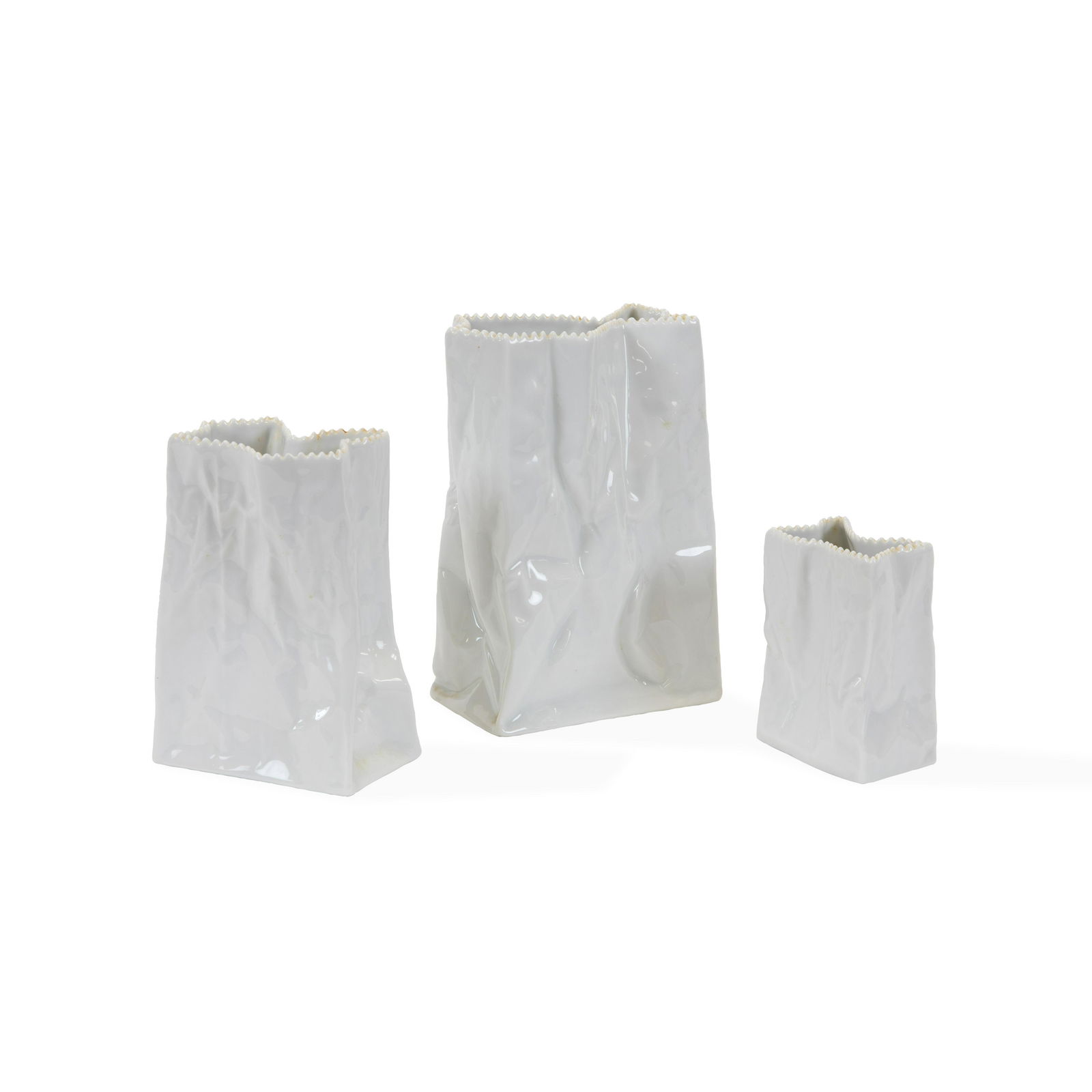 Tapio Wirkkala - Rosenthal - Paperbag Vases (1 of 3)