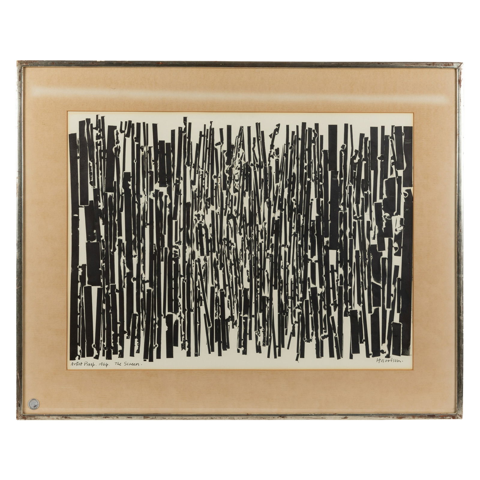 Artist Proof - Harrison - "The Screen" - 1964 (1 of 5)