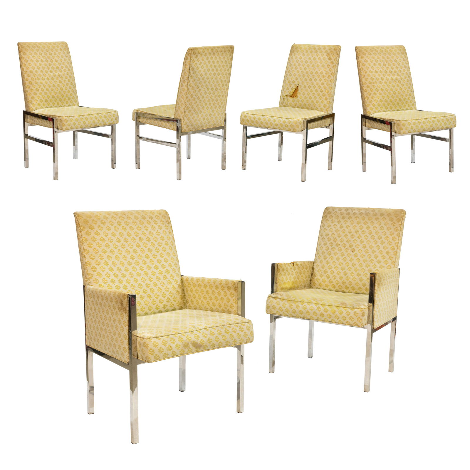 The Pace Collection - Stainless Dining Chairs - Six (1 of 5)
