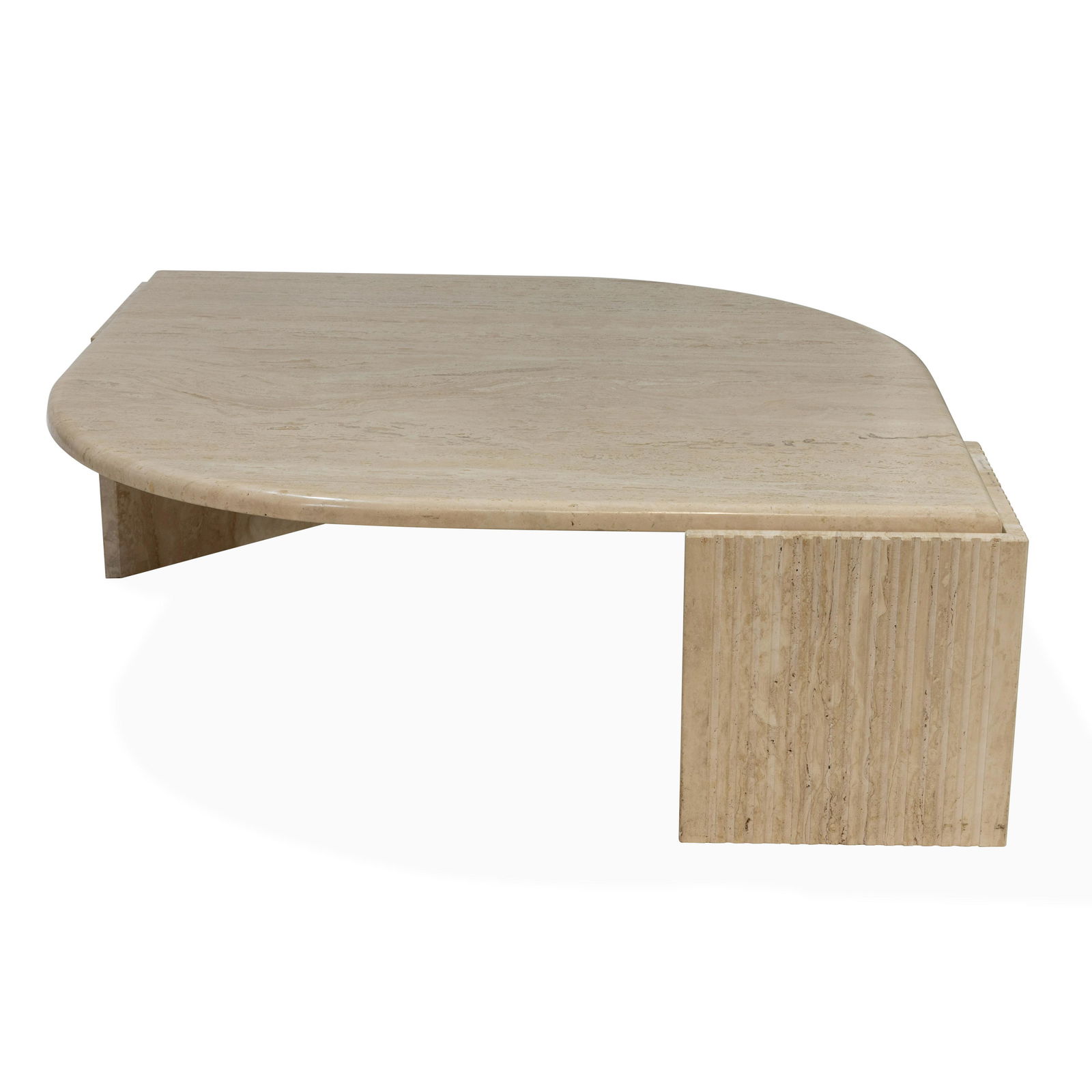 Travertine Tear Drop Coffee Table (1 of 2)