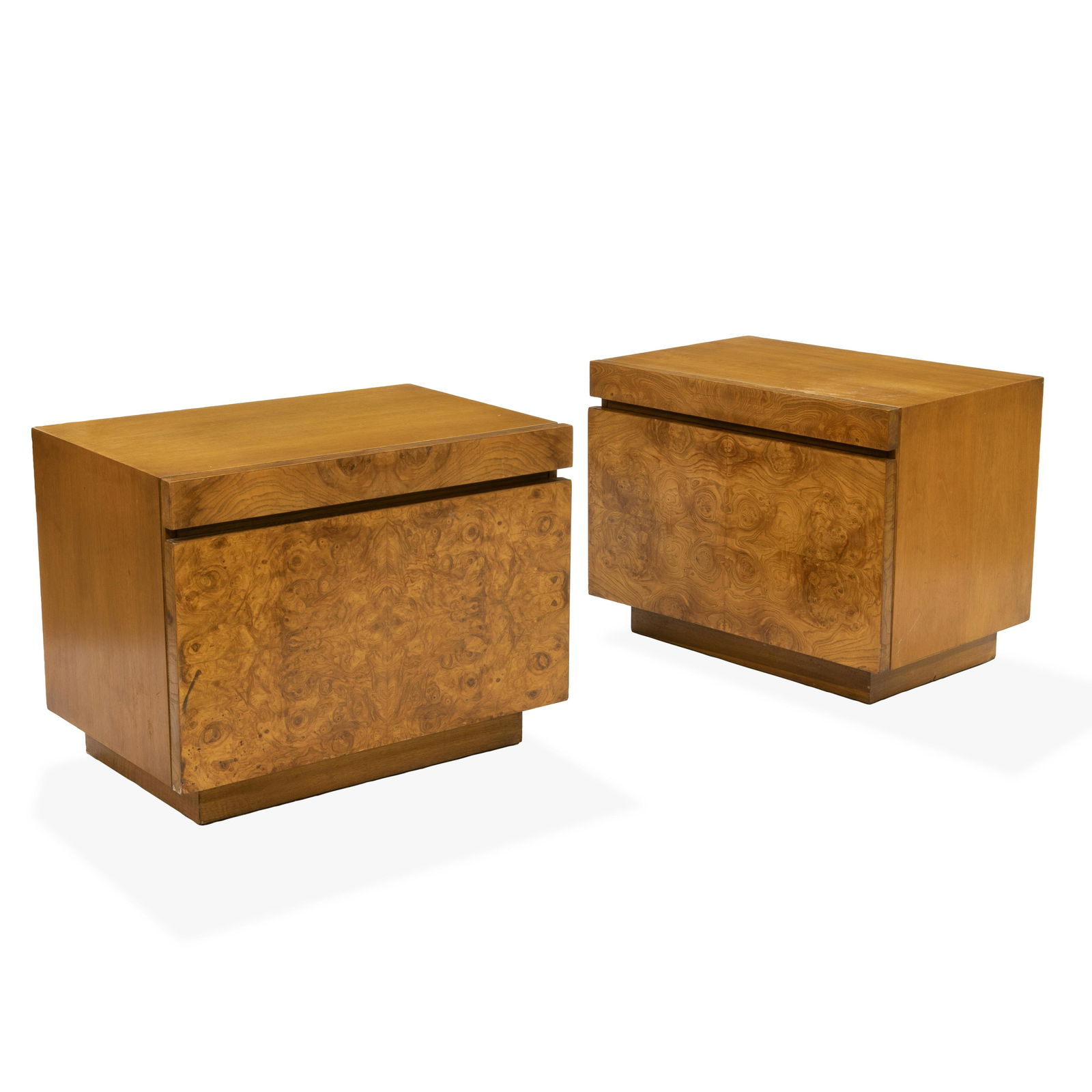 Milo Baughman - Lane - Burl Night Stands (1 of 3)