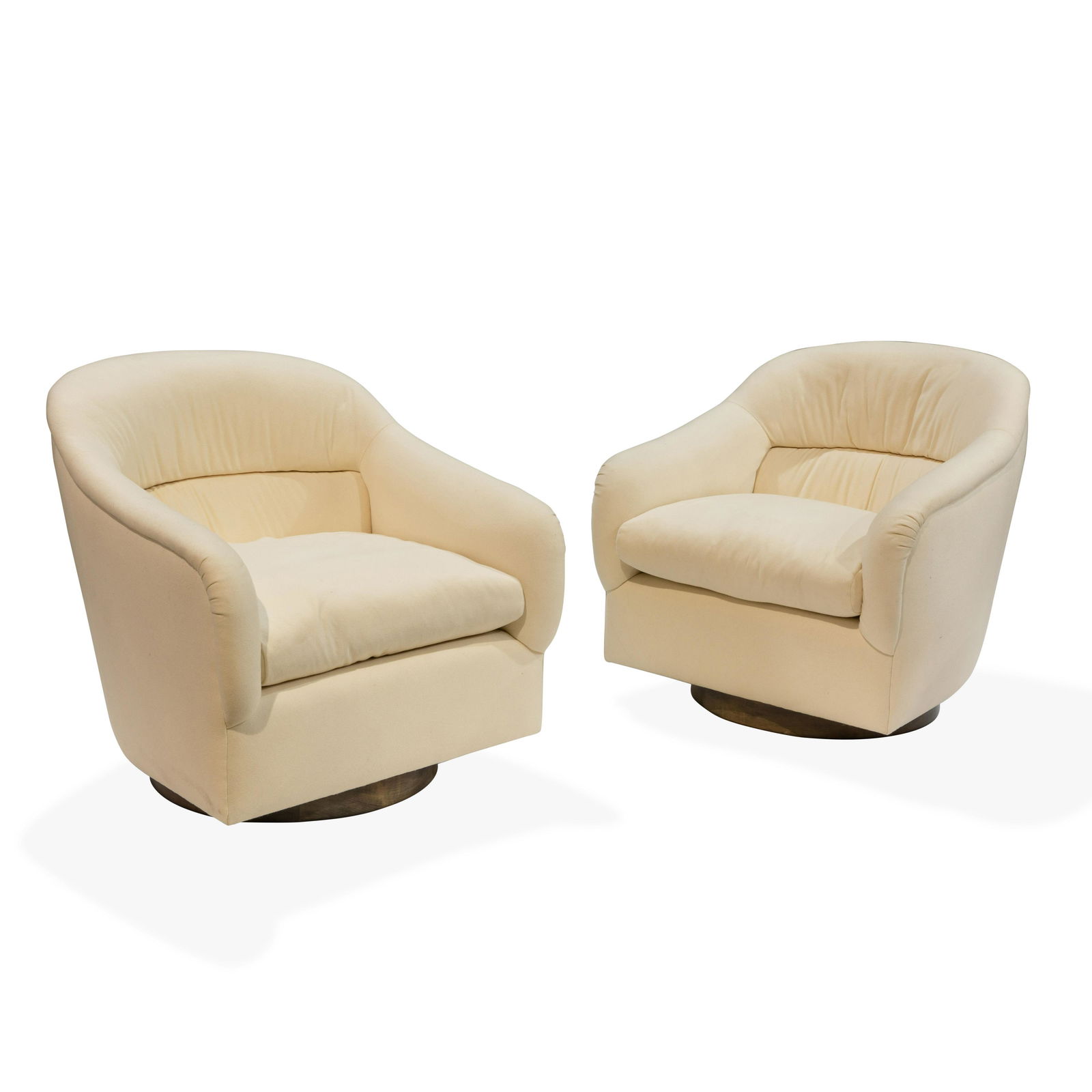 Milo Baughman Style Swivel Chairs (1 of 4)