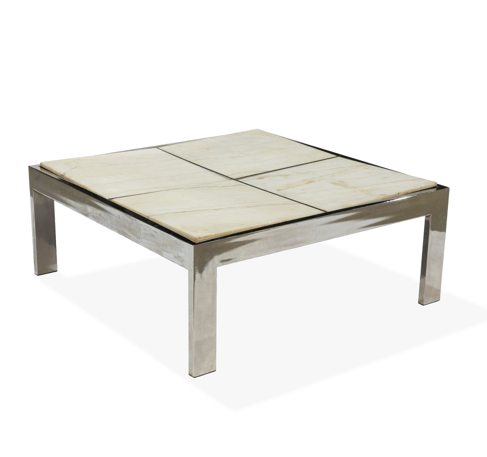 Pace - Marble & Chrome Coffee Table (1 of 2)
