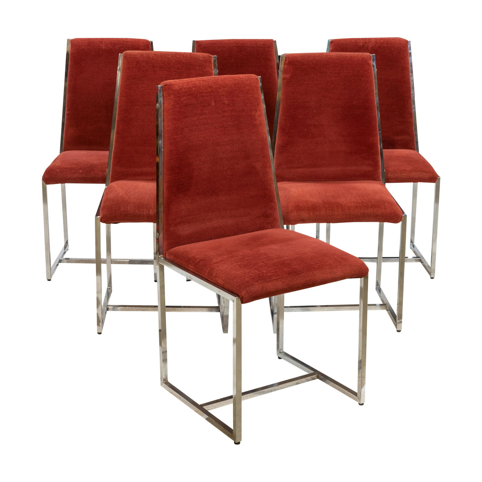 Bassett Chrome Dining Chairs (1 of 2)