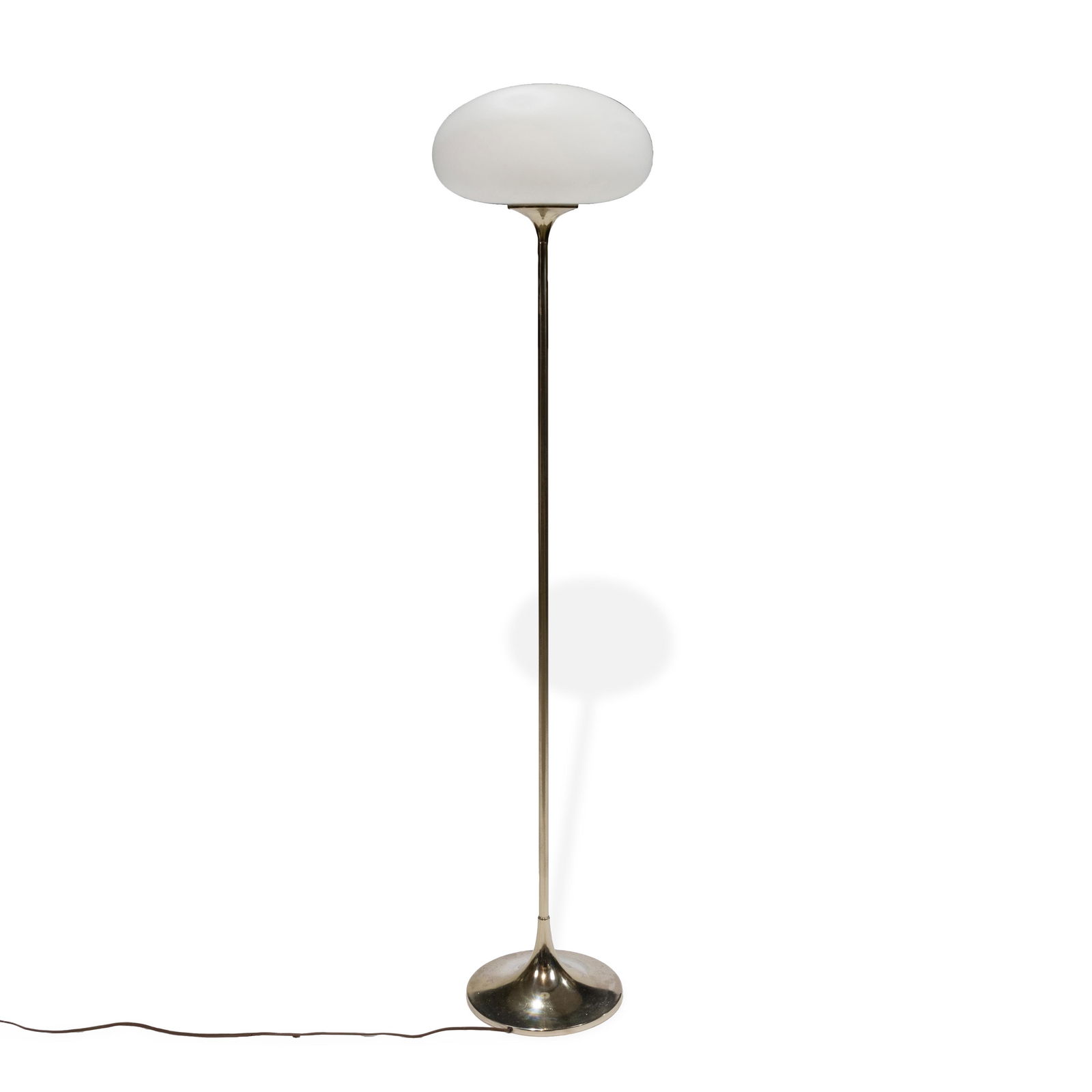Brass Laurel Mushroom Floor Lamp (1 of 1)
