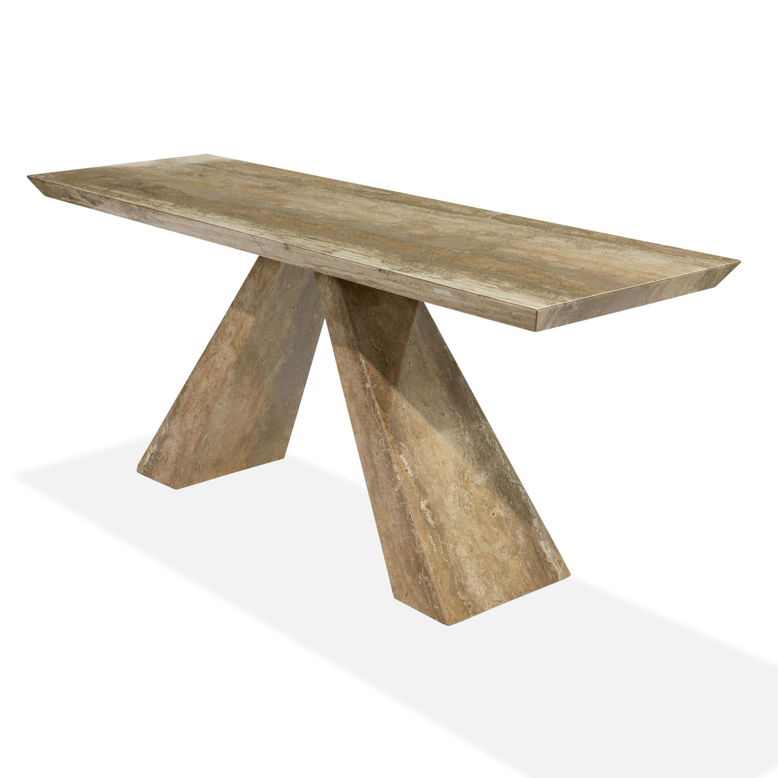 Modernist Italian Marble Console Table (1 of 3)