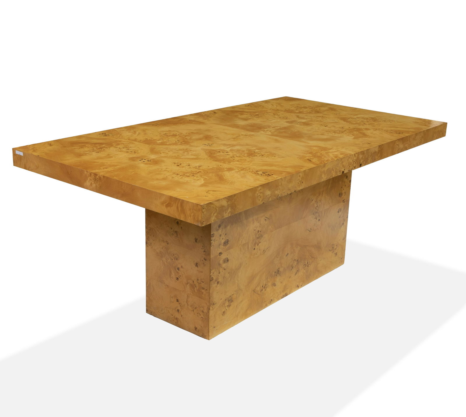 Milo Baughman (Attr.) - Burl Pedestal Dining Table (1 of 6)
