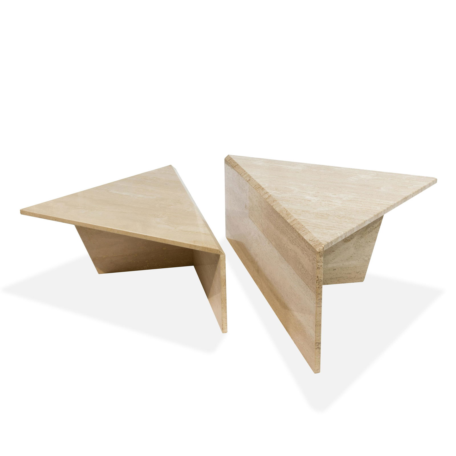 Two Part Travertine Coffee Table (1 of 3)