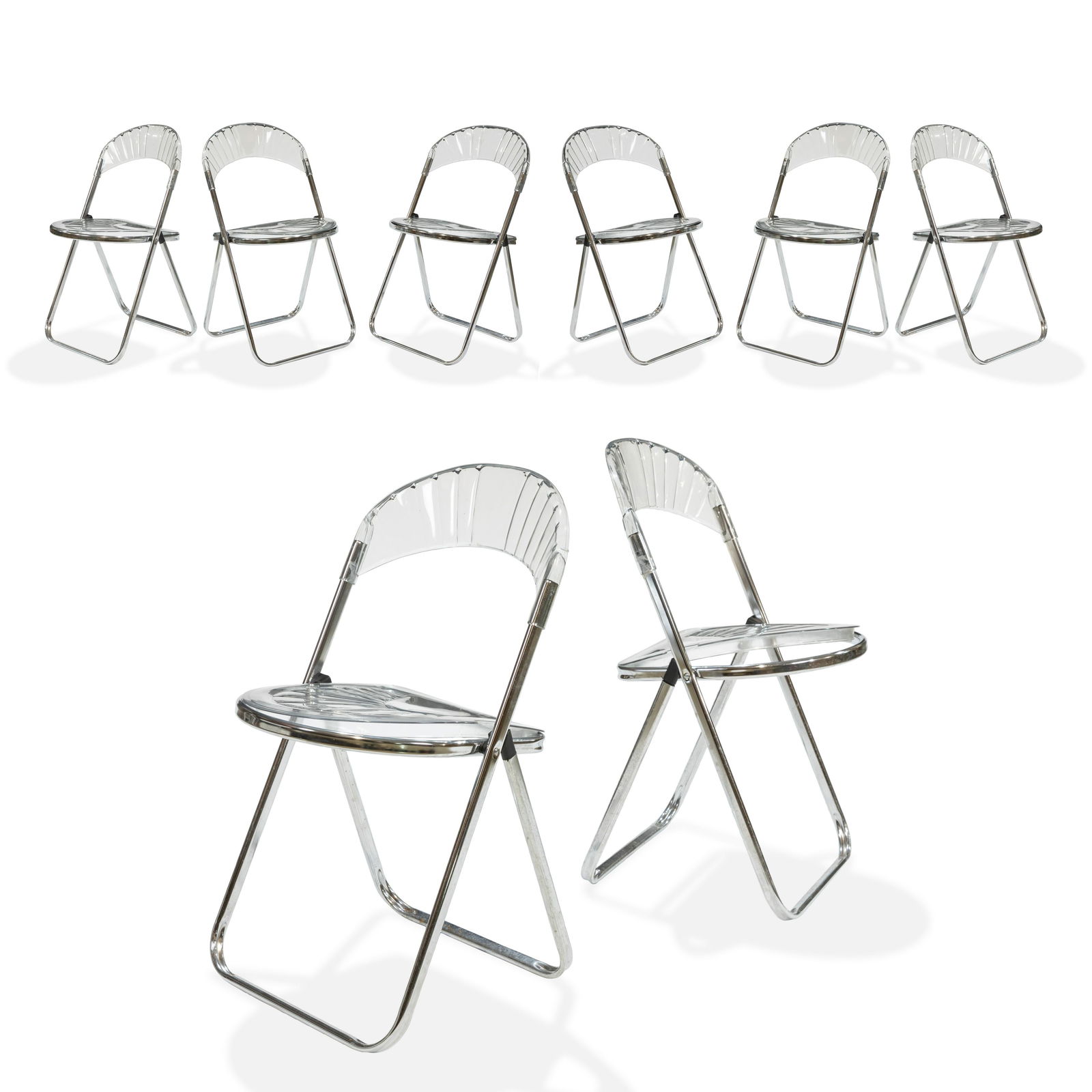 Italian Lucite Folding Chairs - Eight (1 of 5)