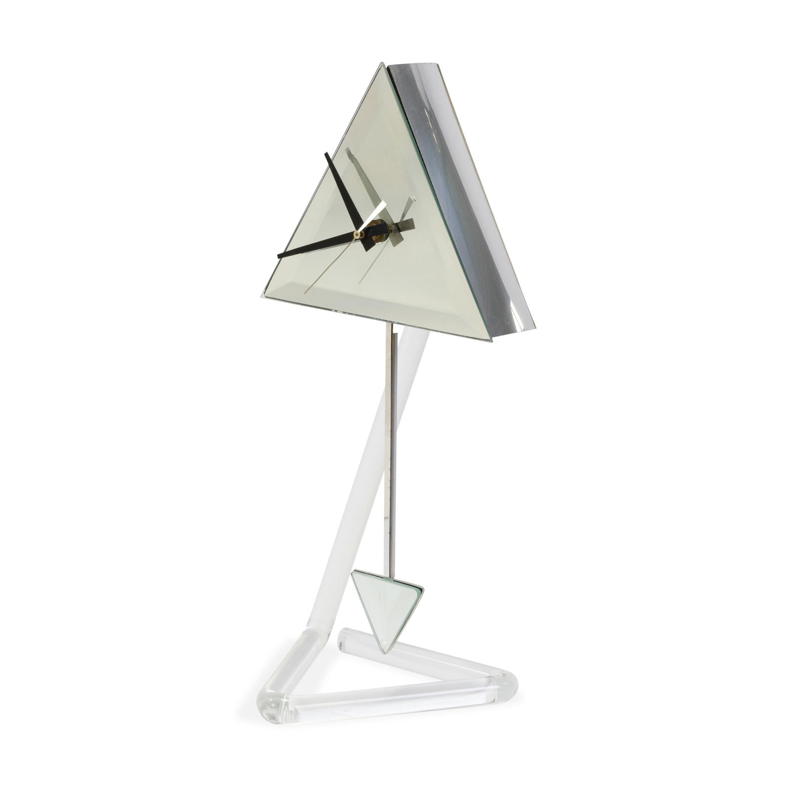 Peter Hamburger Style - Bent Lucite Clock (1 of 3)