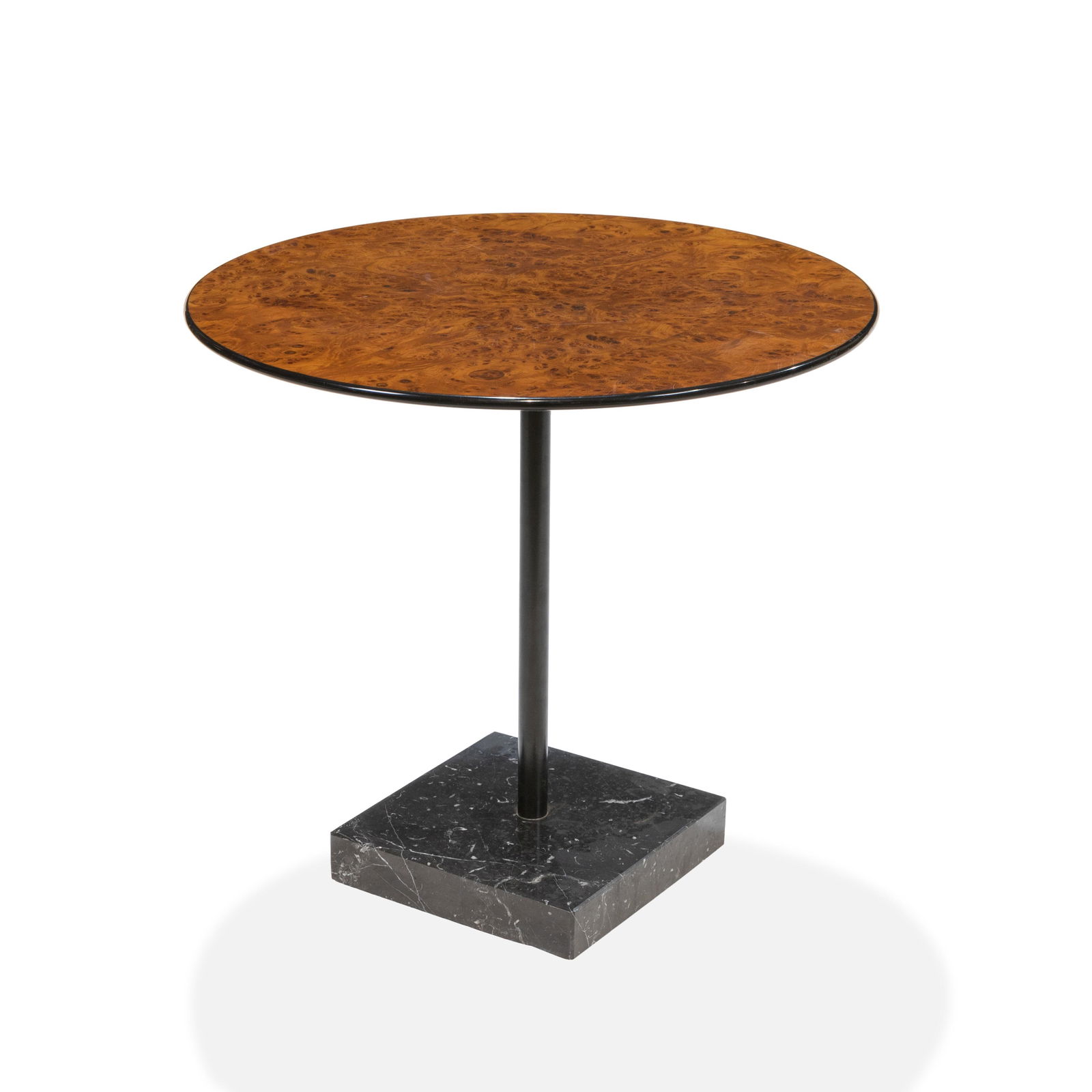 Burl & Marble Side Table (1 of 2)