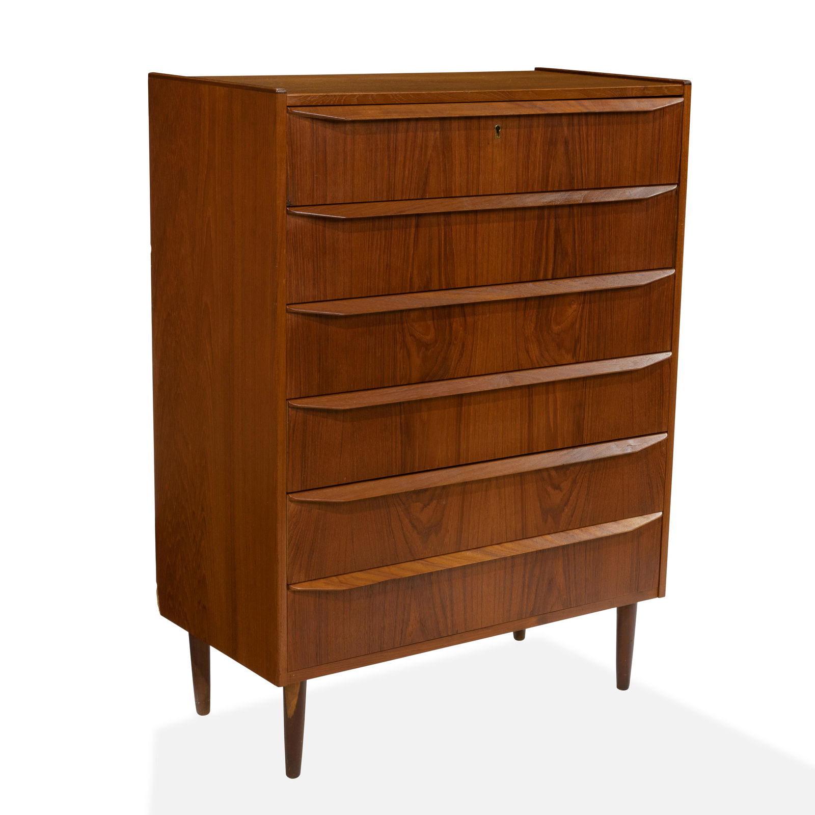 Danish Teak High Chest (1 of 5)