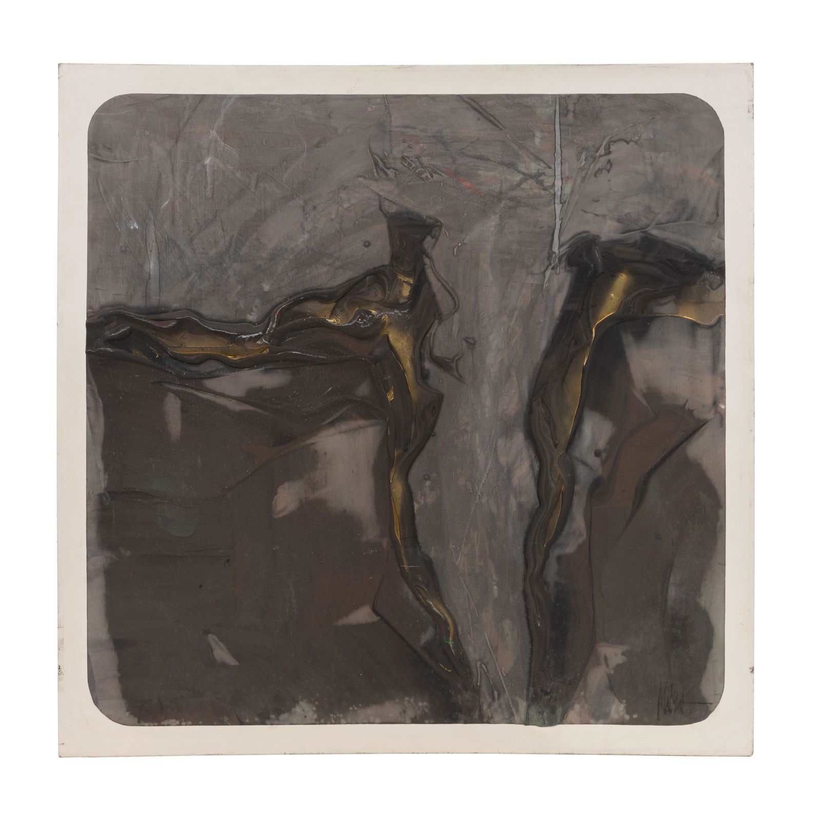 Large Abstract Mid Media on Canvas - Signed (1 of 4)