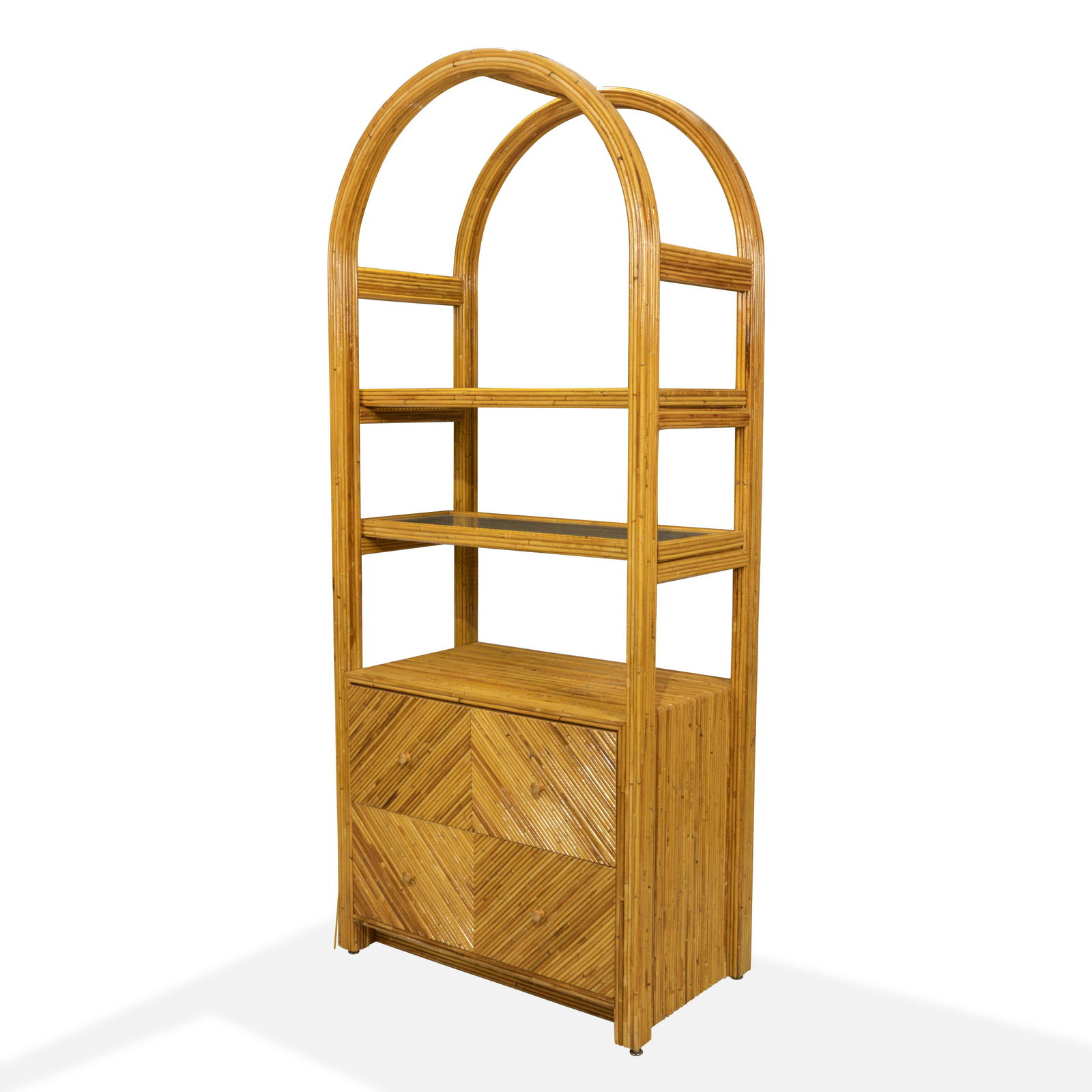 Gabriella Crespi Style - Rattan Etagere (1 of 4)