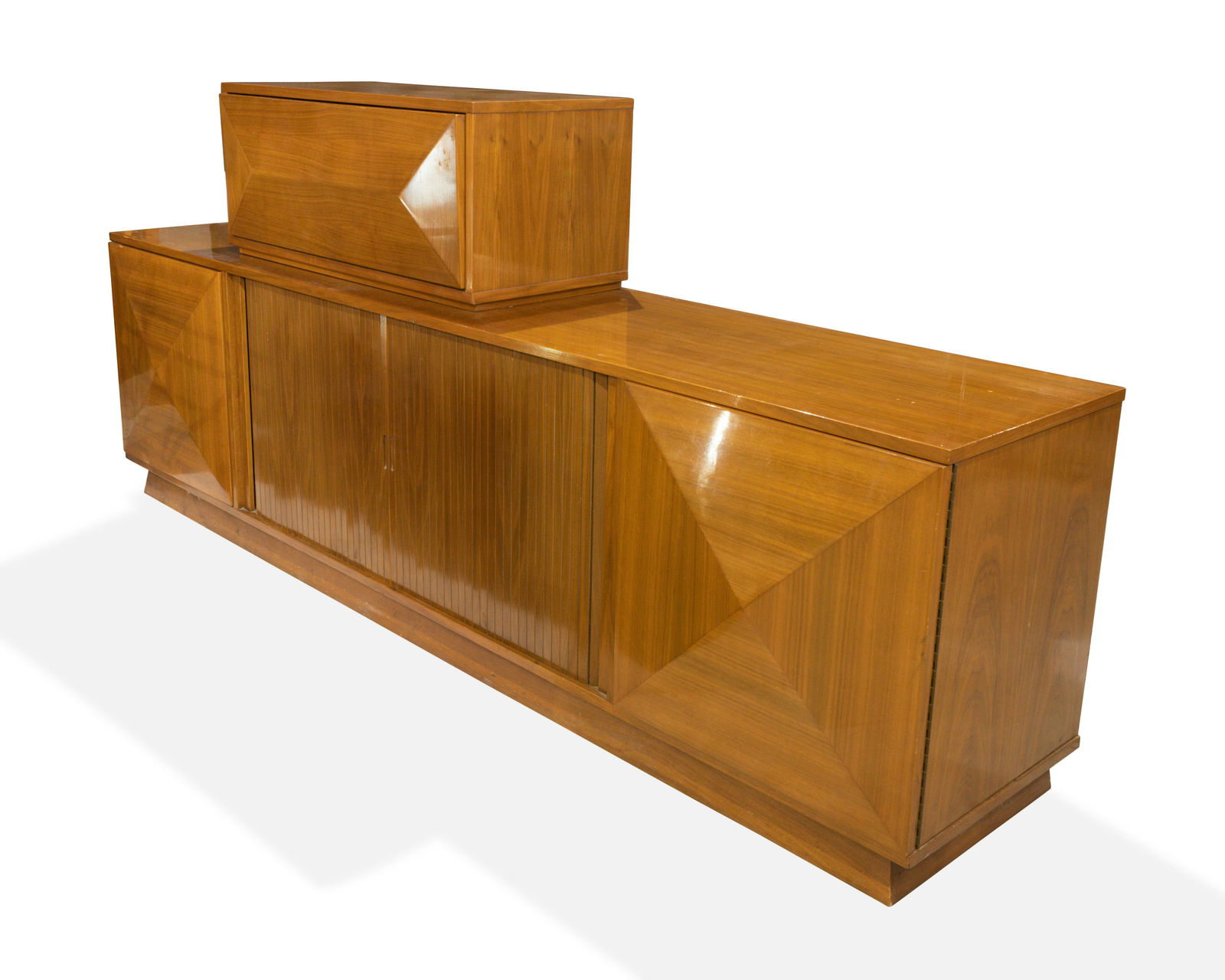 Mid Century Walnut Stereo Cabinet Bar (1 of 4)