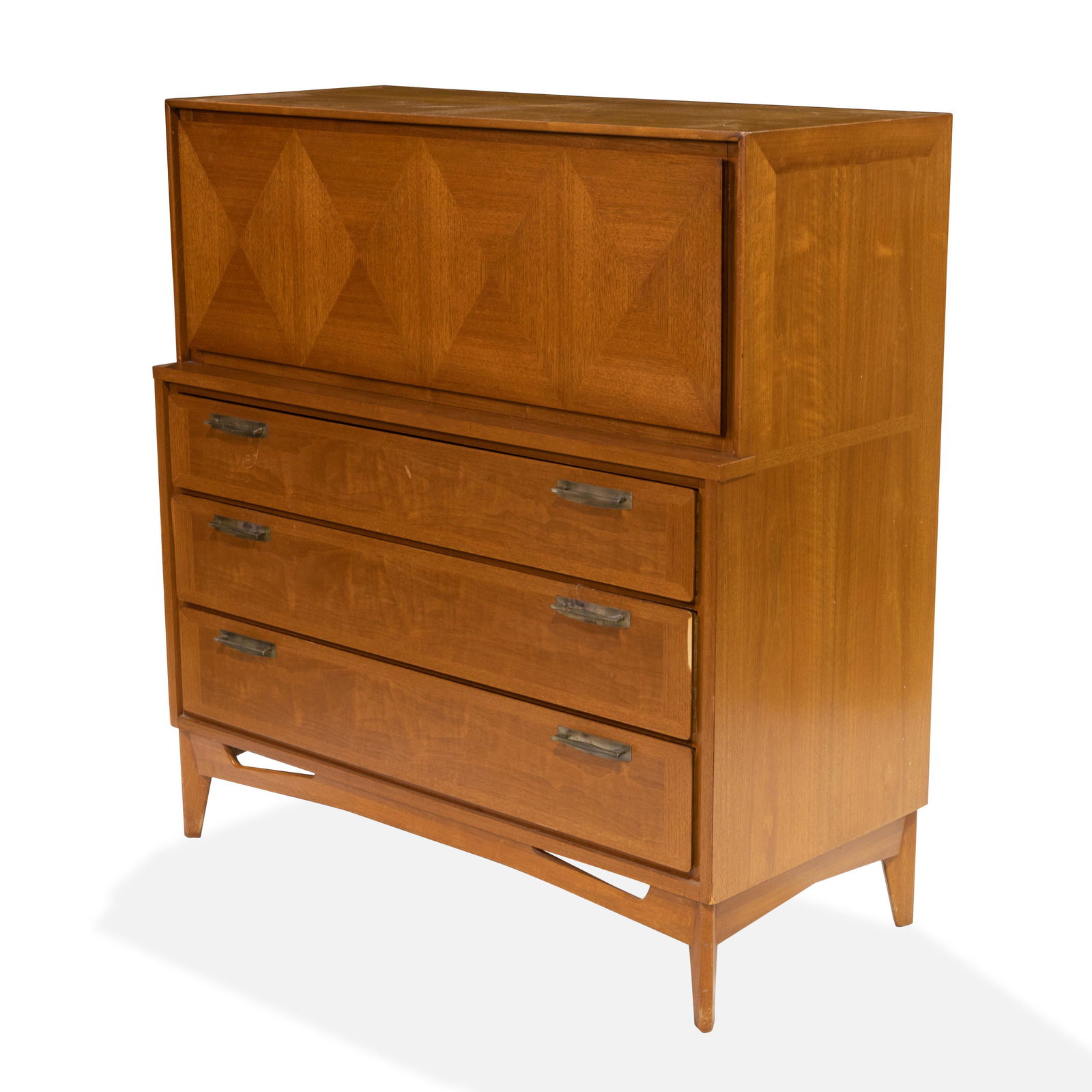 Red Lion - Walnut High Chest (1 of 4)