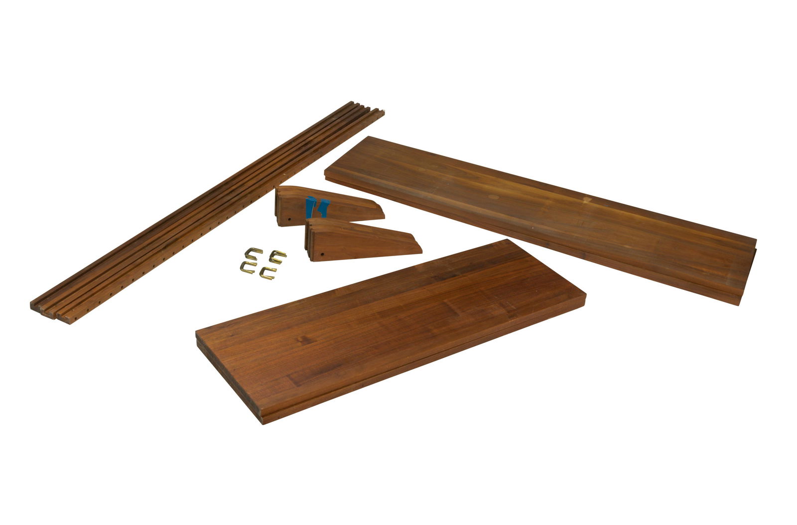 Walnut Shelving Wall Unit (1 of 1)