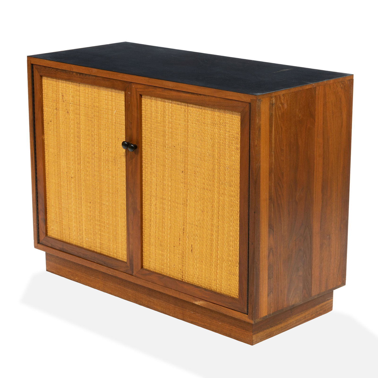 Walnut Caned Front Cabinet (1 of 2)