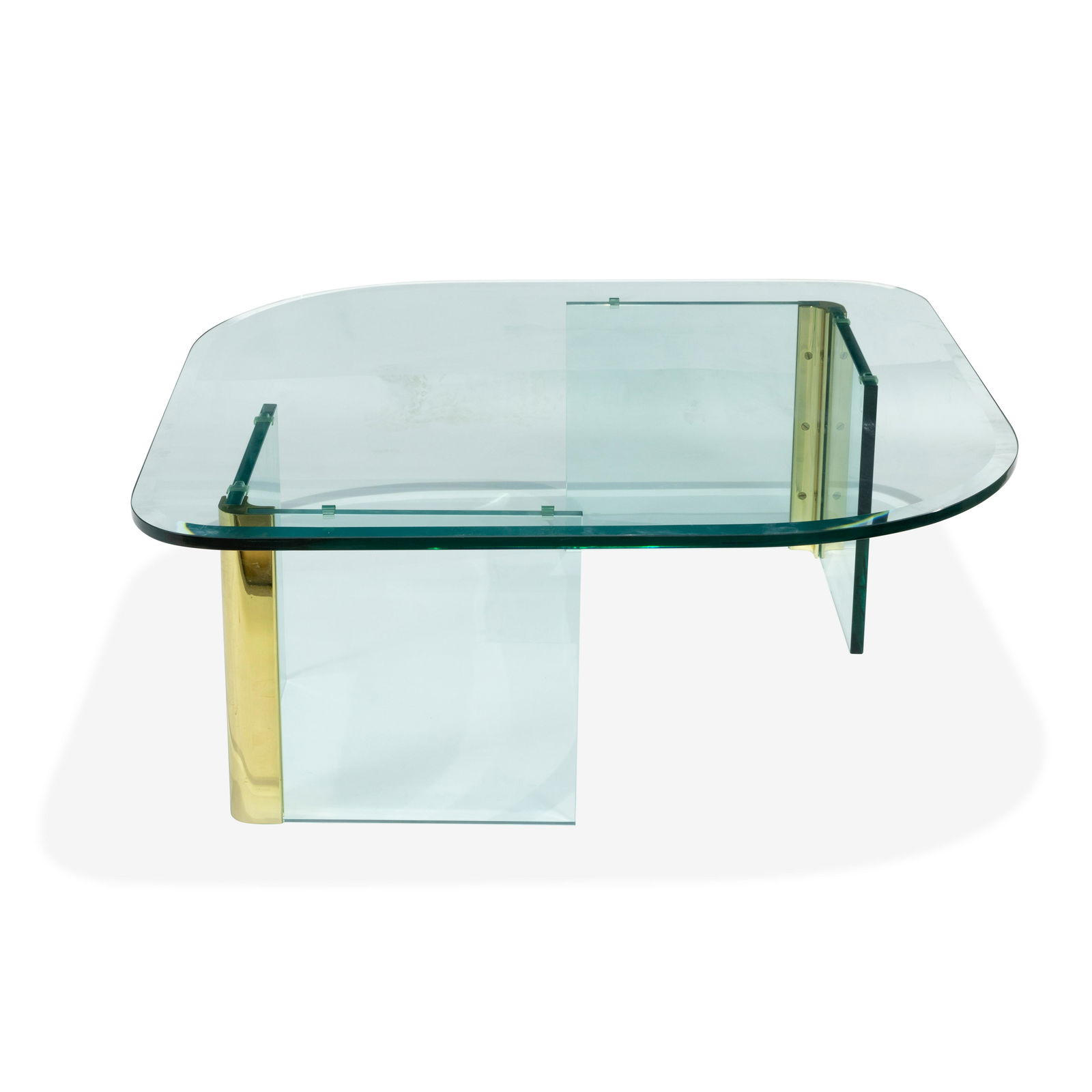 Leon Rosen - Pace - Brass & Glass Coffee Table (1 of 1)