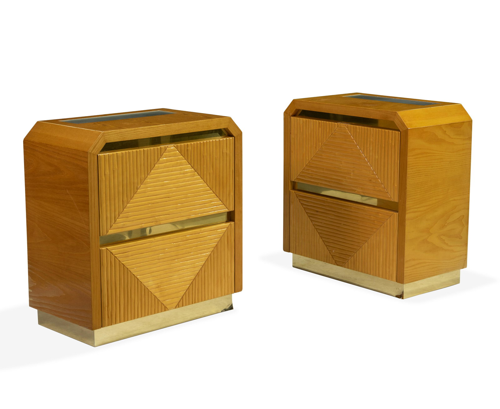 Karl Springer Style - Faux Bamboo Night Stands (1 of 7)