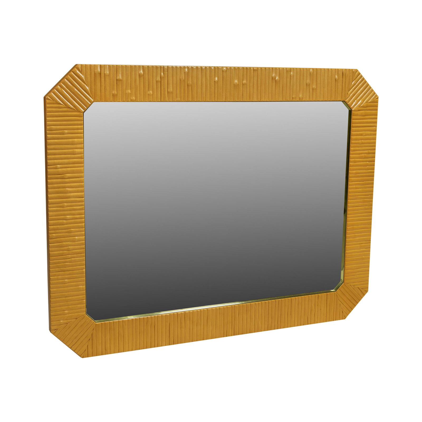 Karl Springer Style - Faux Bamboo Mirror (1 of 3)