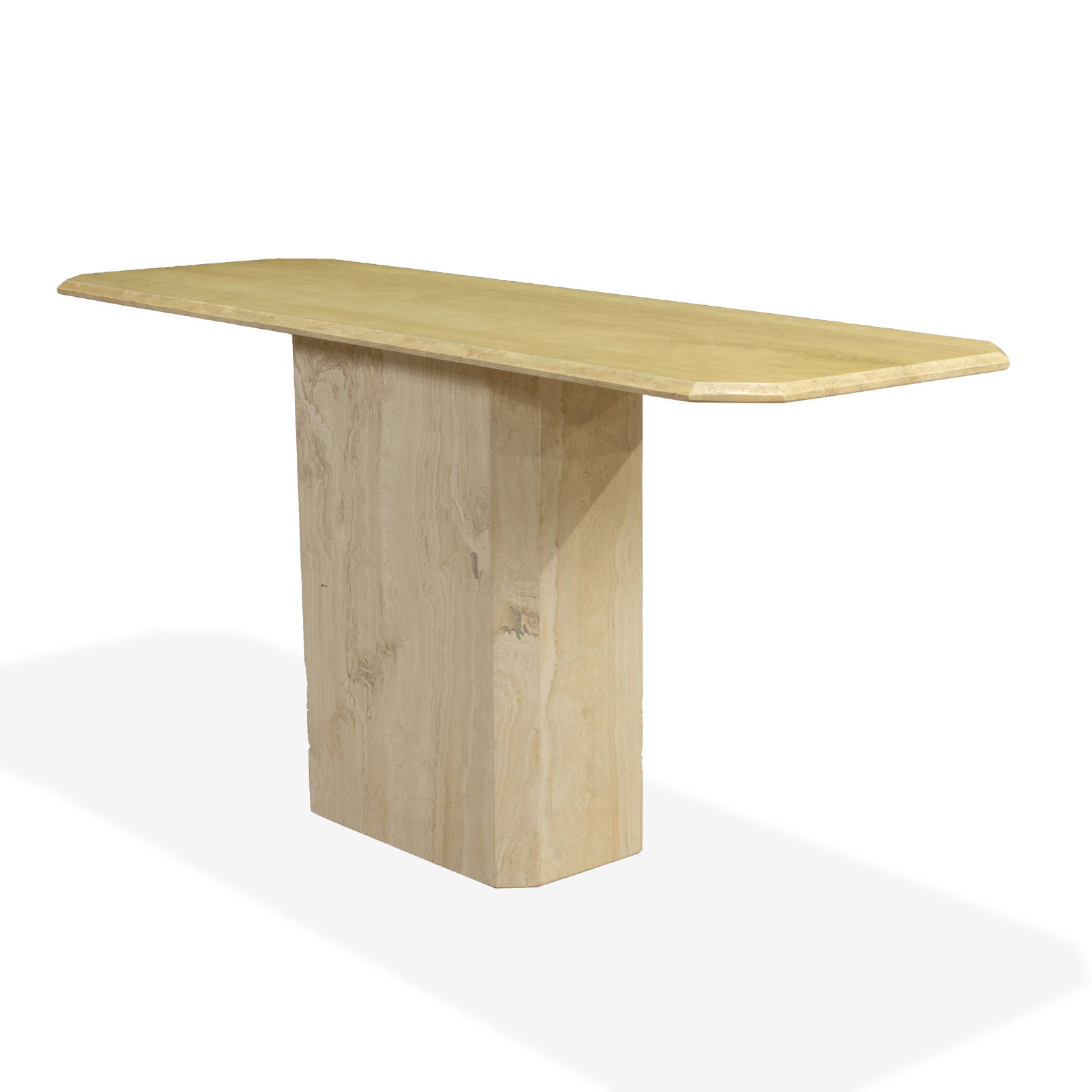 Italian Travertine Console Table (1 of 2)