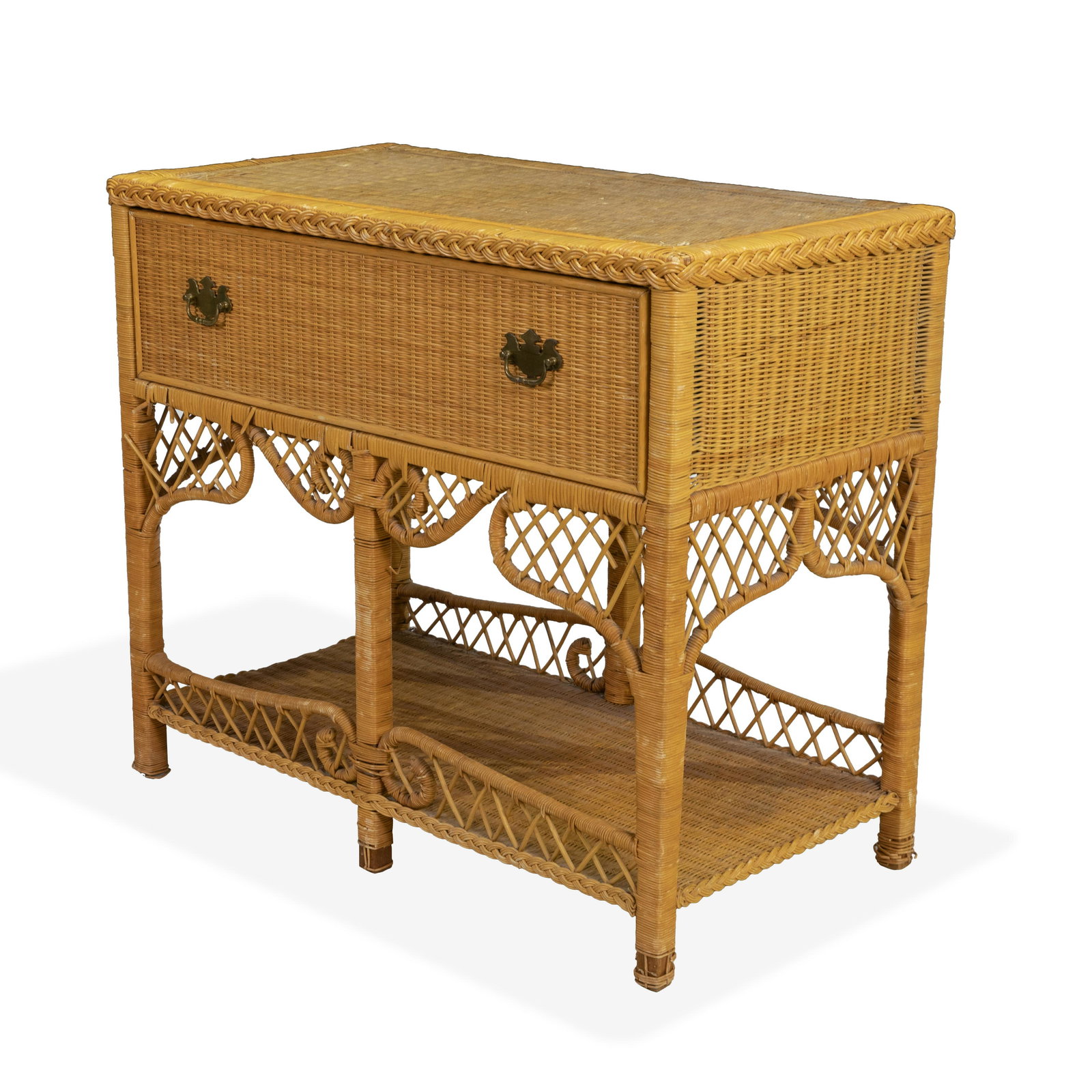 Ralph Lauren Wicker Console Table (1 of 4)