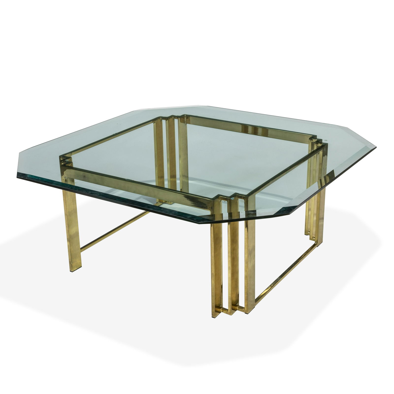 Brass & Glass Coffee Table (1 of 1)