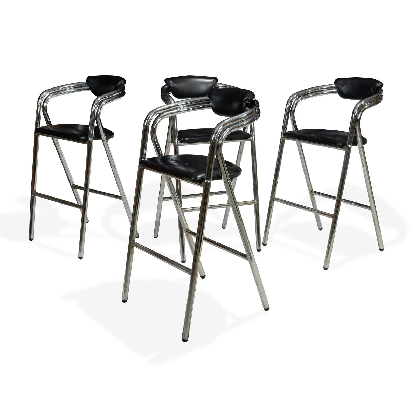 Tubular Chrome Bar Stools (1 of 2)