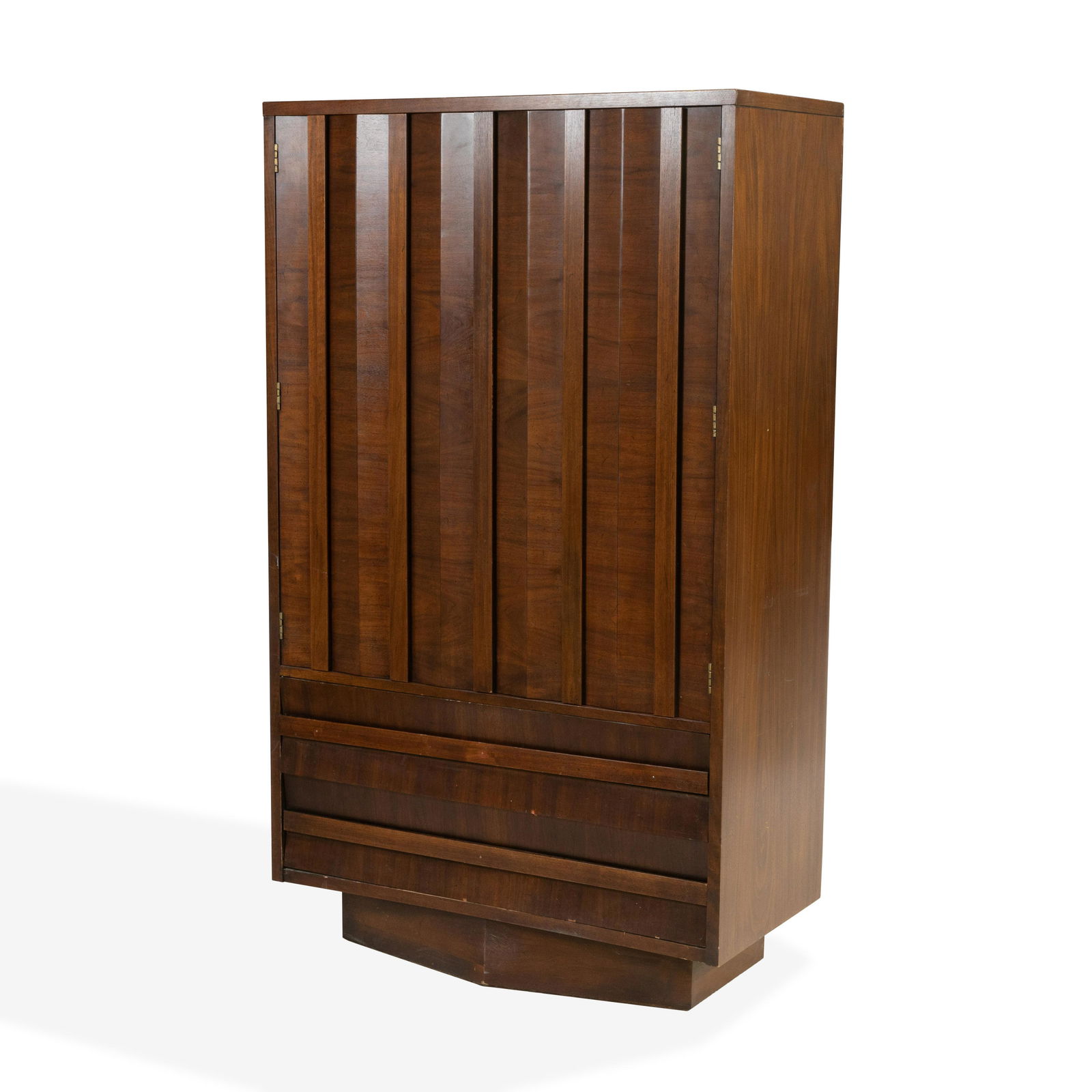 Brutalist Walnut Chifferobe (1 of 4)