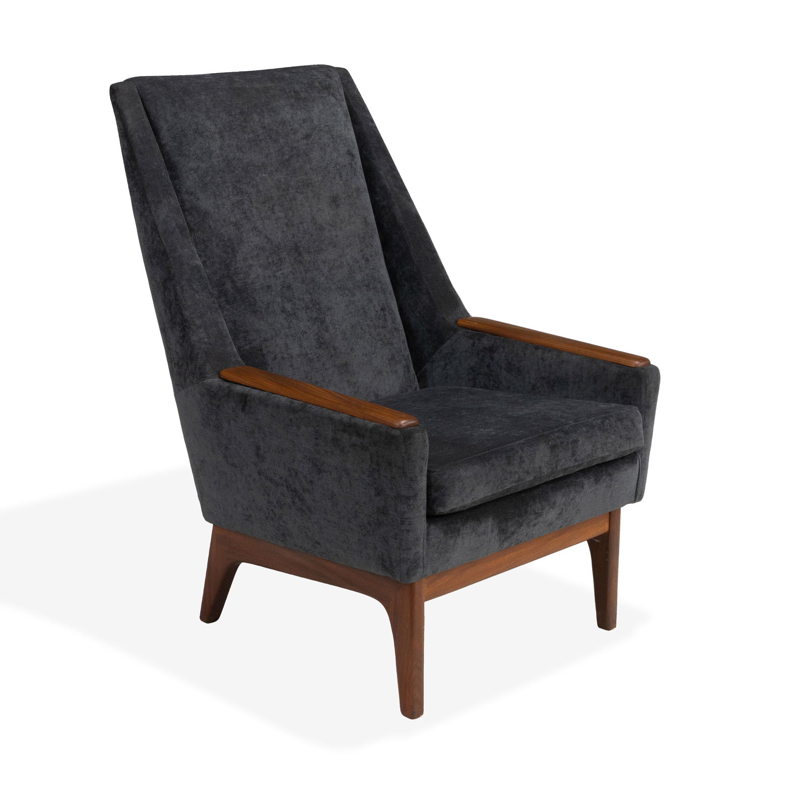 Danish Style Paddle Arm Lounge Chair (1 of 2)