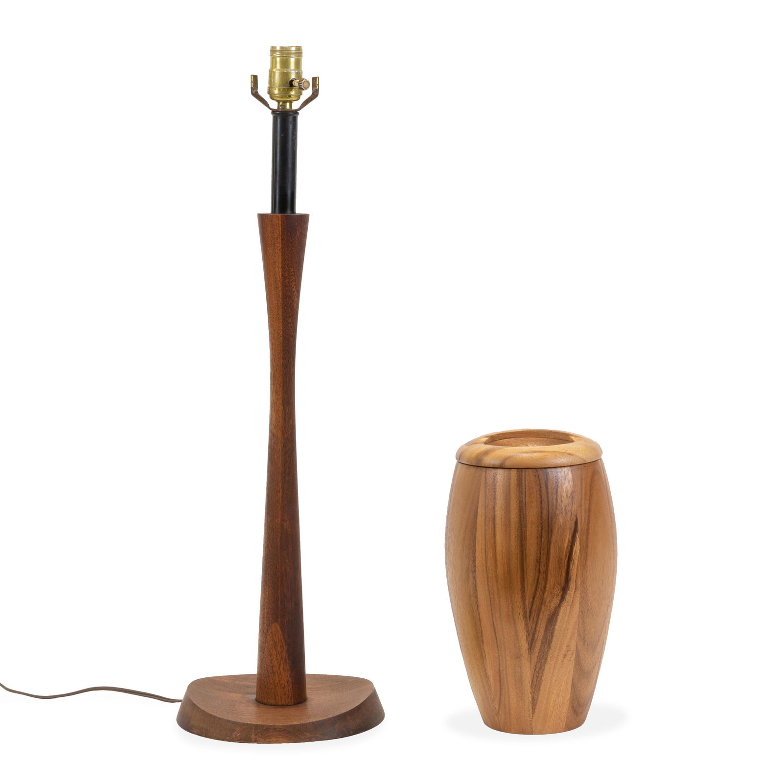 Danish Style Teak Lamp & Ice Bucket (1 of 3)