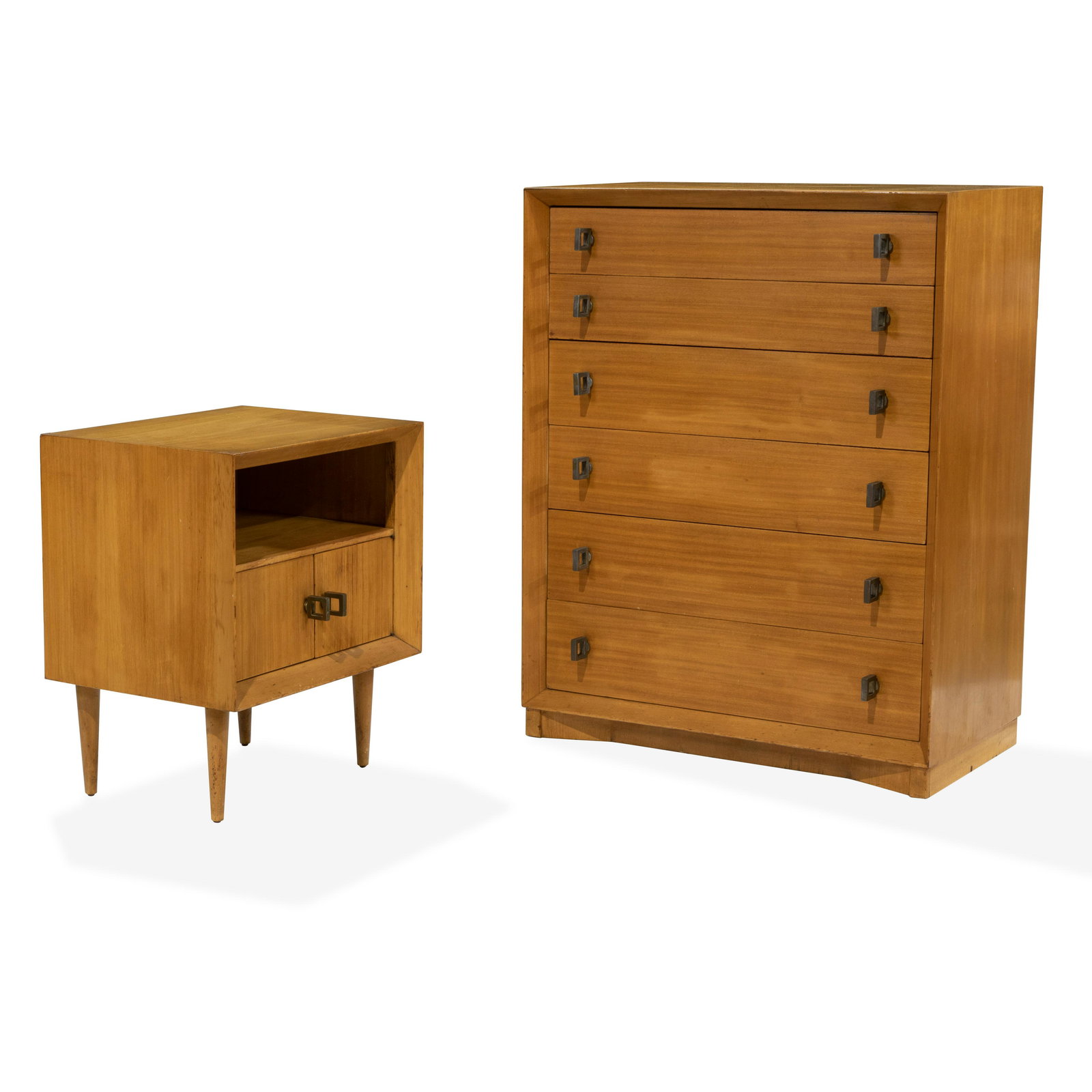 Paul Frankl Style - High Chest & Nightstand (1 of 4)