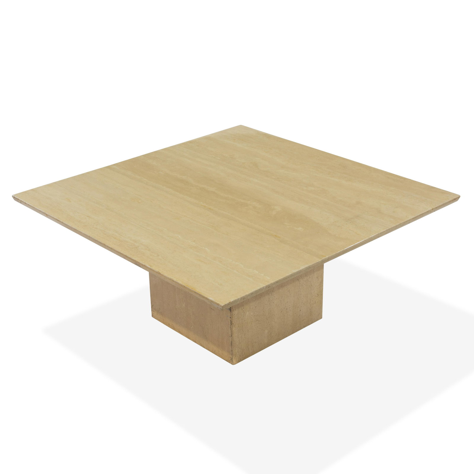 Italian Travertine Marble Coffee Table (1 of 5)