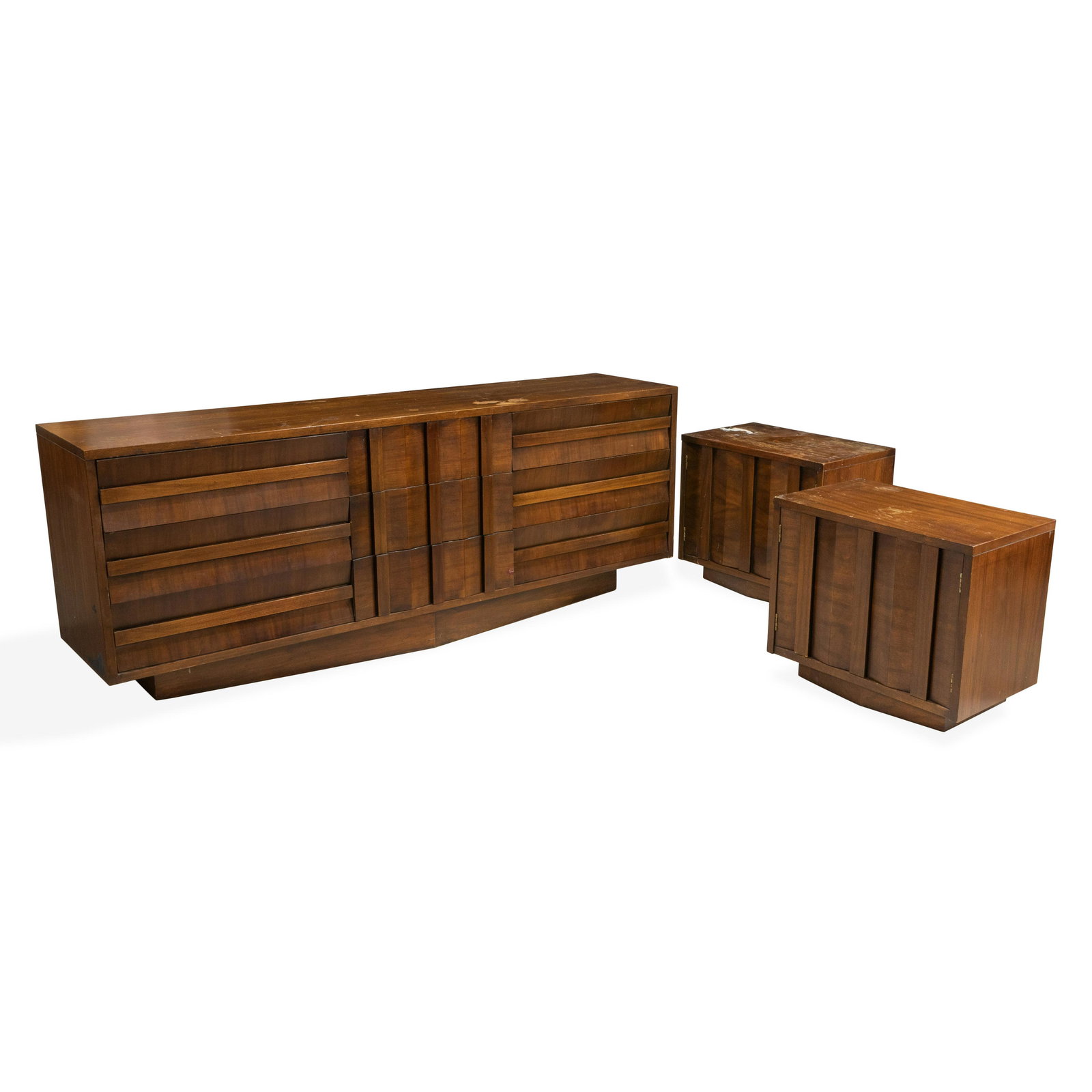 Brutalist Style Bedroom Set - Three Pieces (1 of 3)