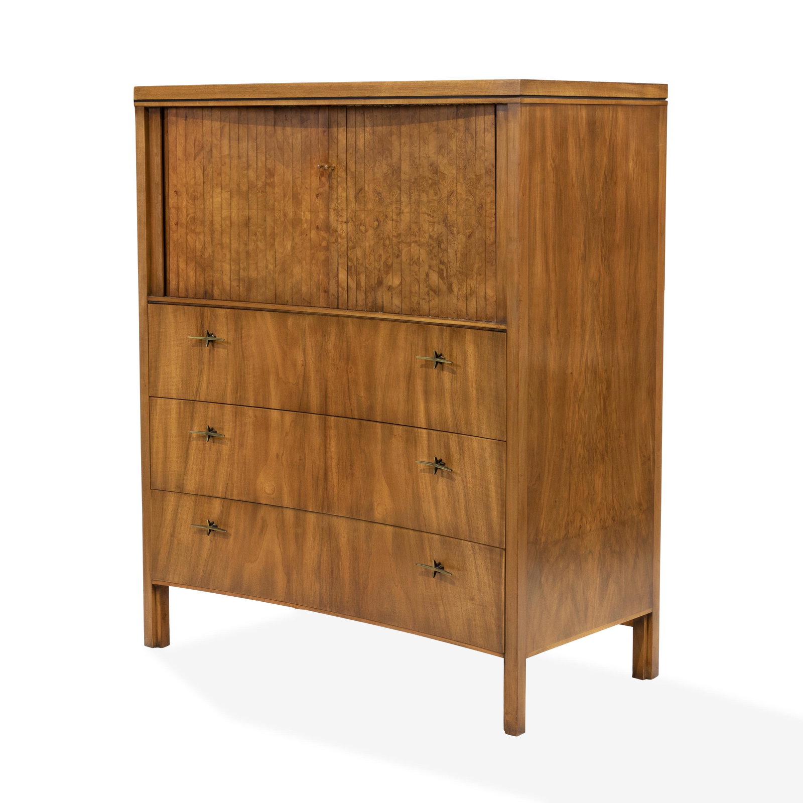 John Widdicomb -  Burl Tall Dresser (1 of 5)
