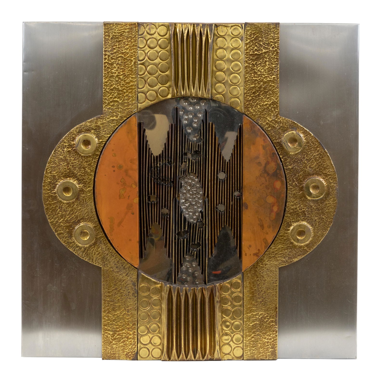 1970's Metal Relief Wall Art (1 of 5)