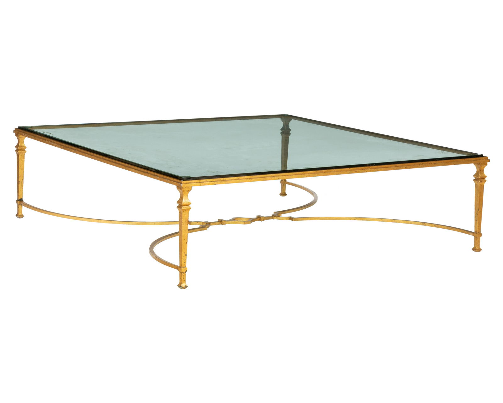 Oversized Gilt Aluminum Coffee Table (1 of 3)