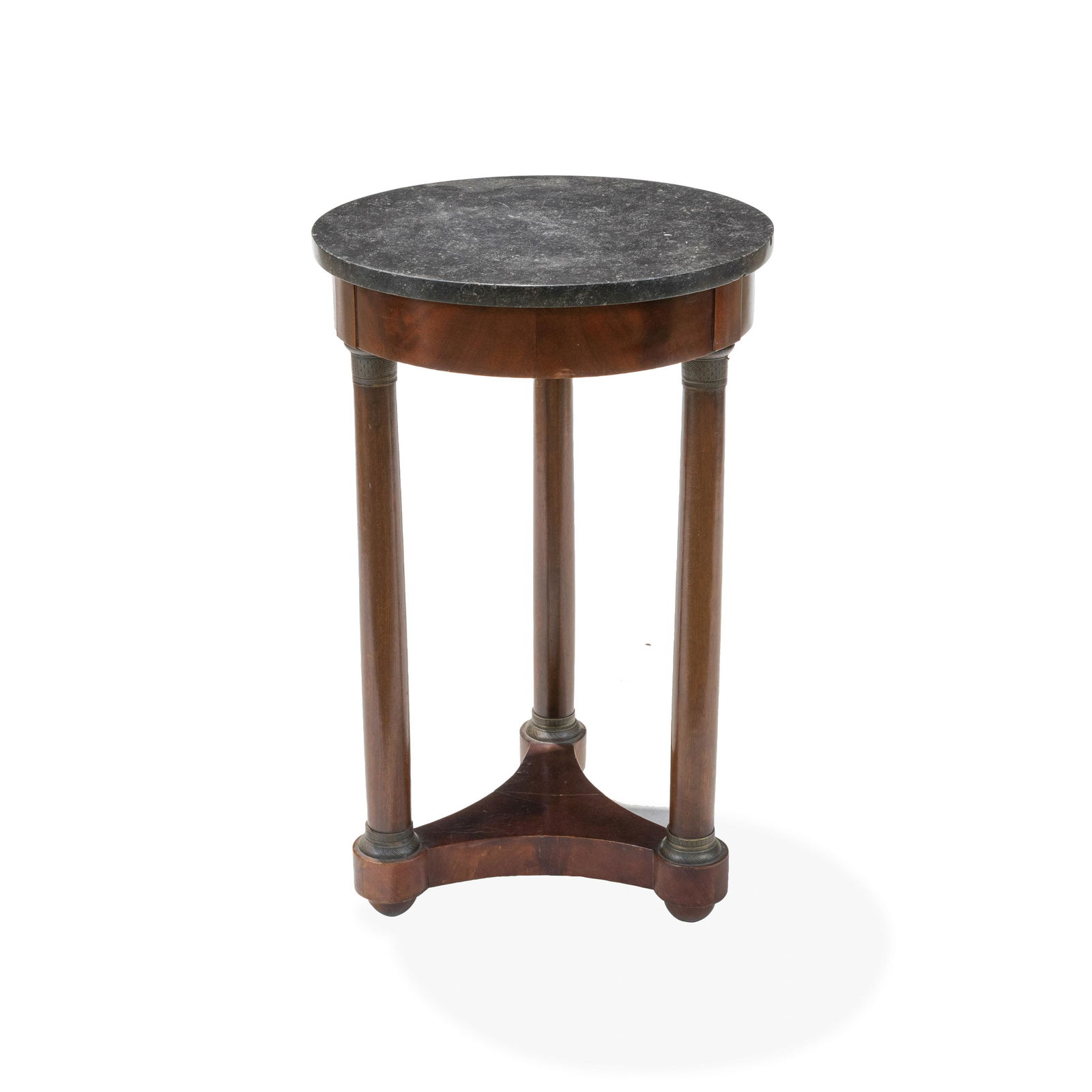 Mahogany Empire Marble Top Stand (1 of 3)