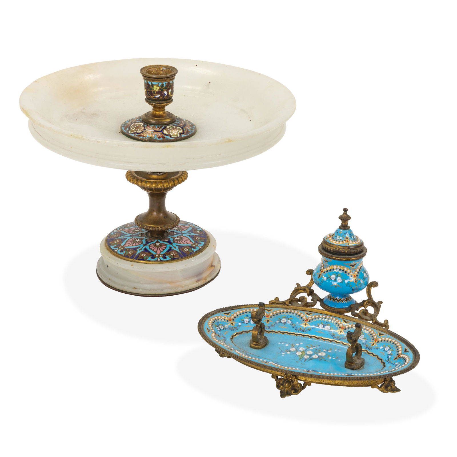 French Inkwell & Candle Holder (1 of 6)