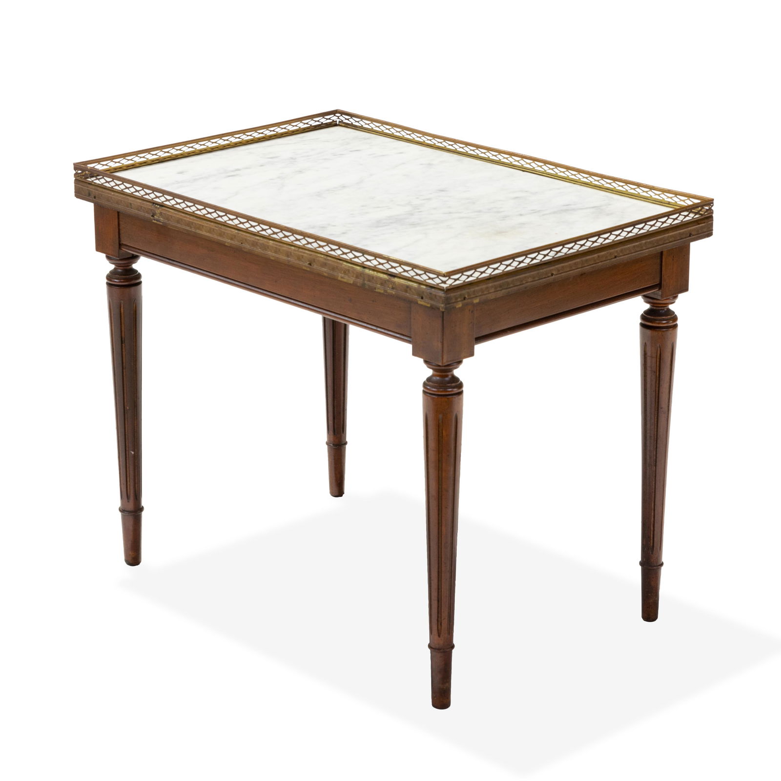 French Style Marble Top End Table (1 of 3)