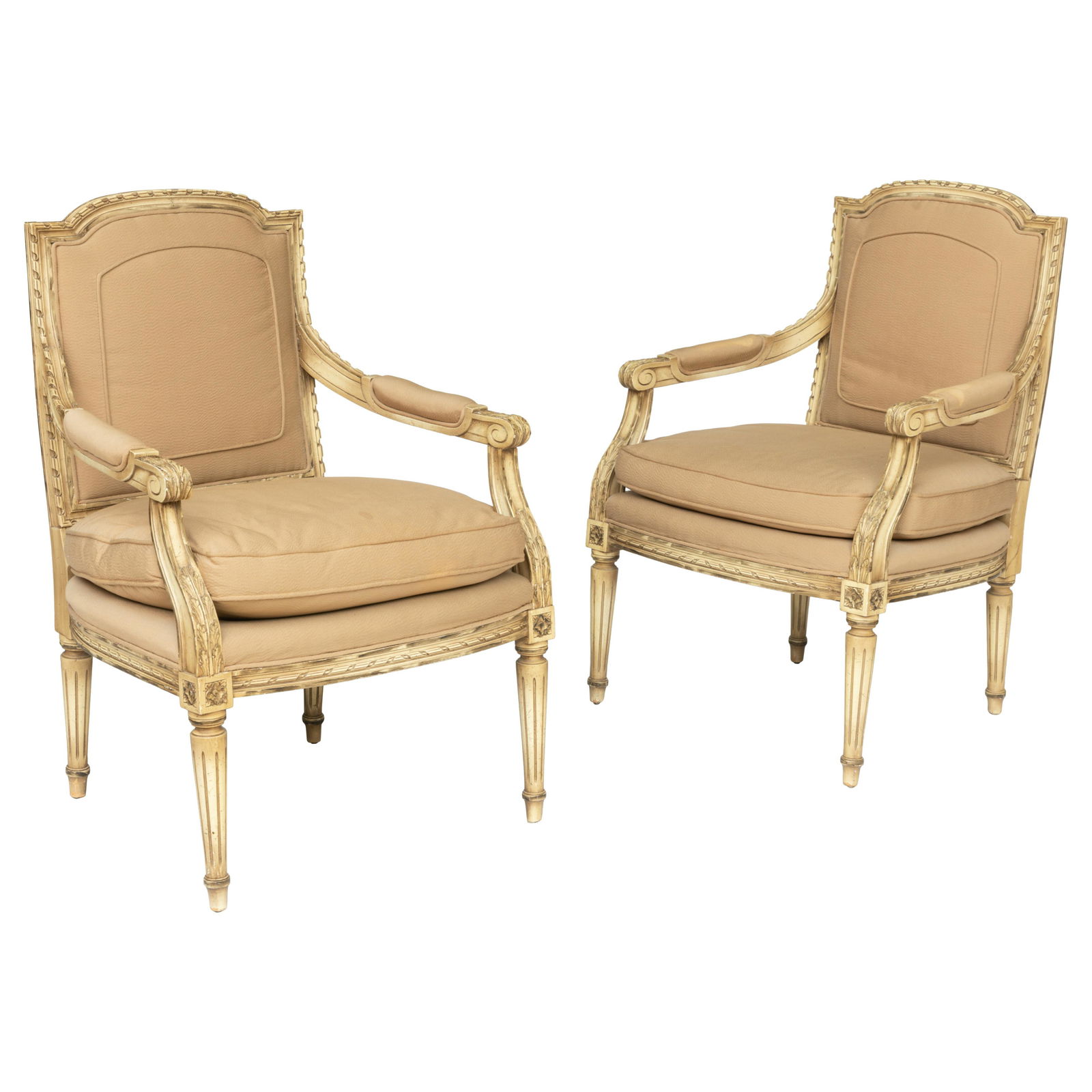 French Arm Chairs - Pair (1 of 2)