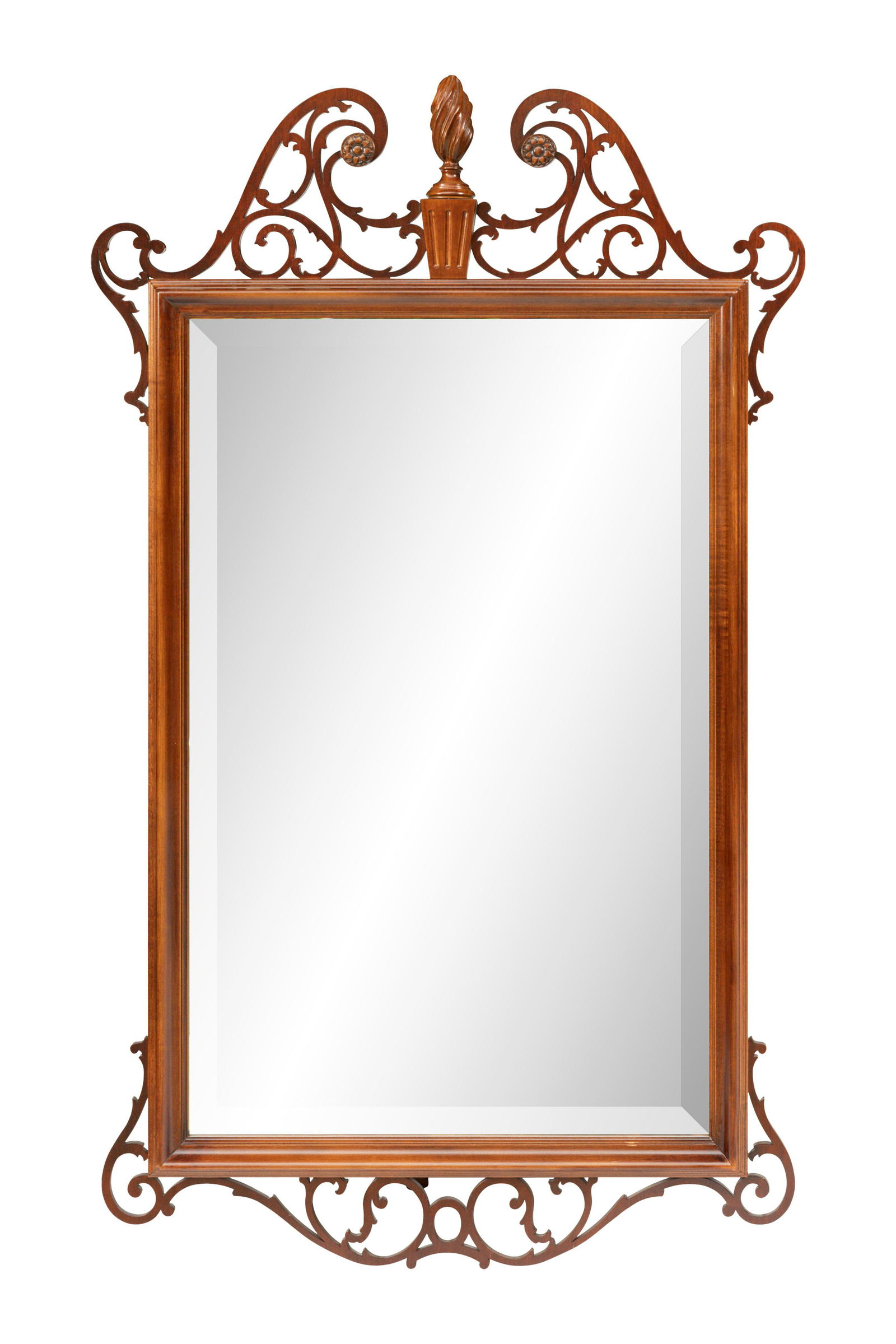 Chippendale Style Mahogany Mirror (1 of 2)