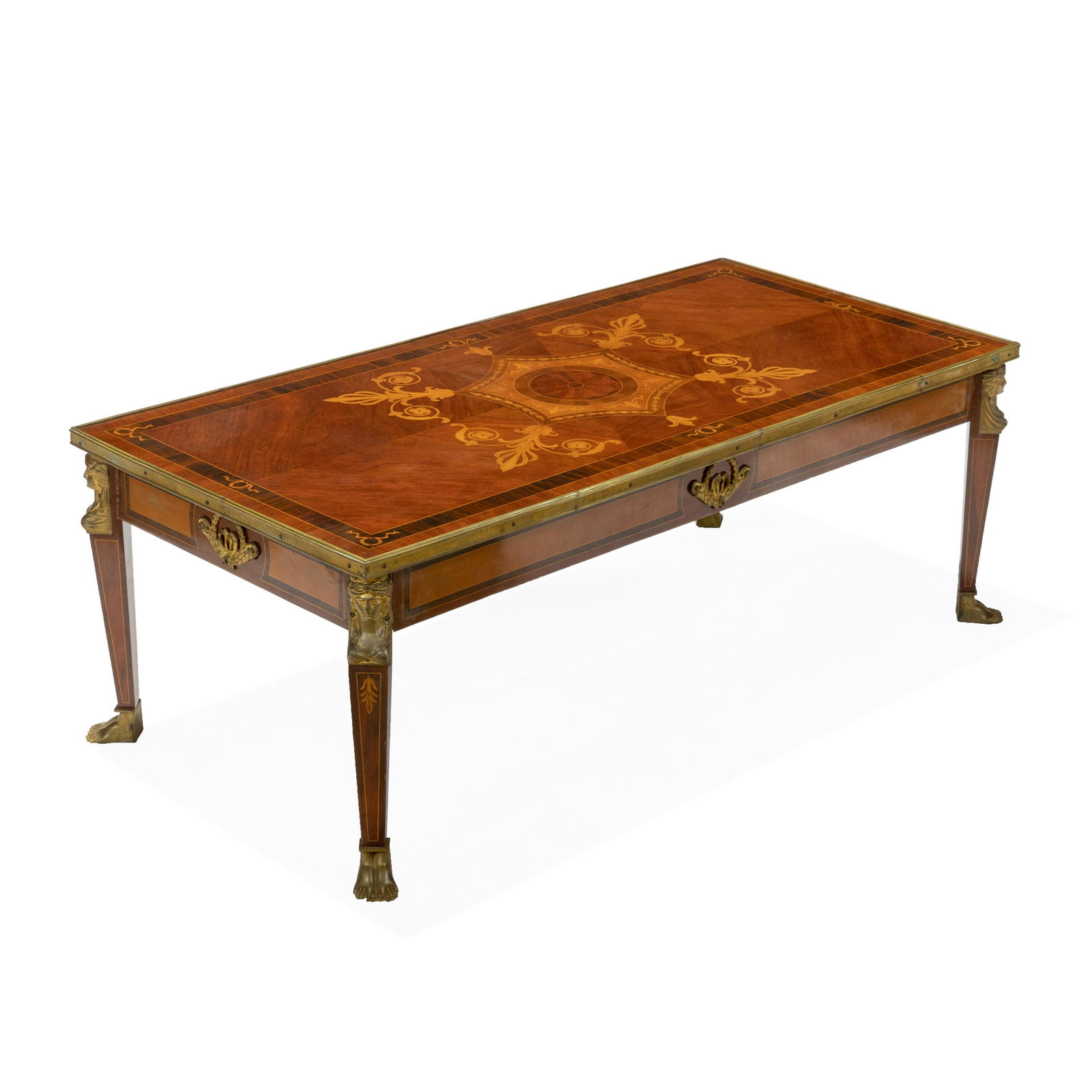 French Inlaid & Bronze Mounted Coffee Table (1 of 8)