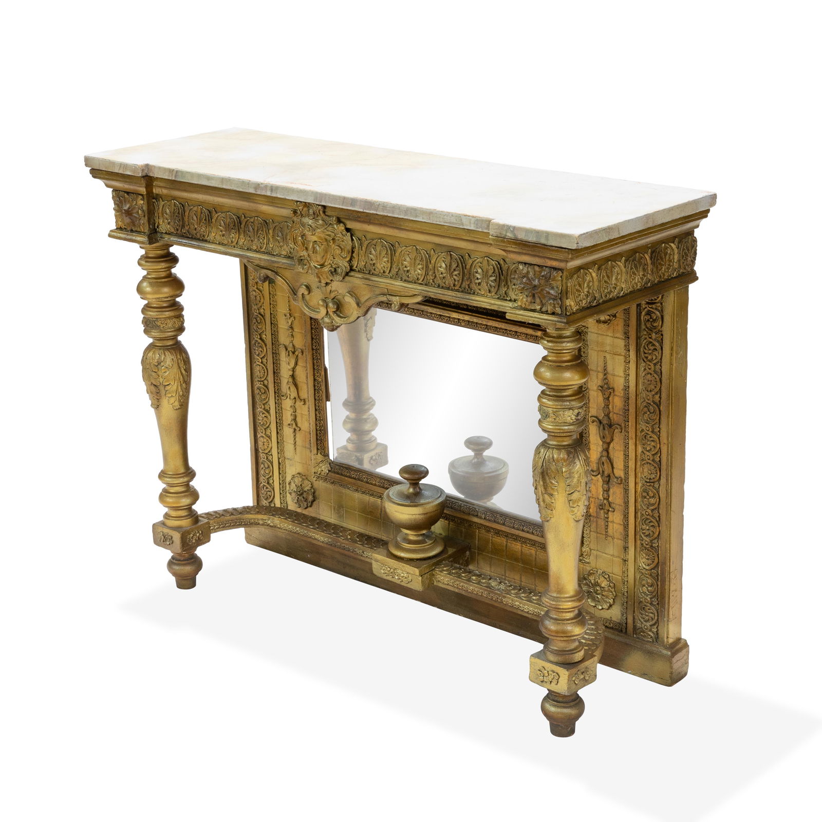 Victorian Gold Leaf Figural Pier Table (1 of 3)