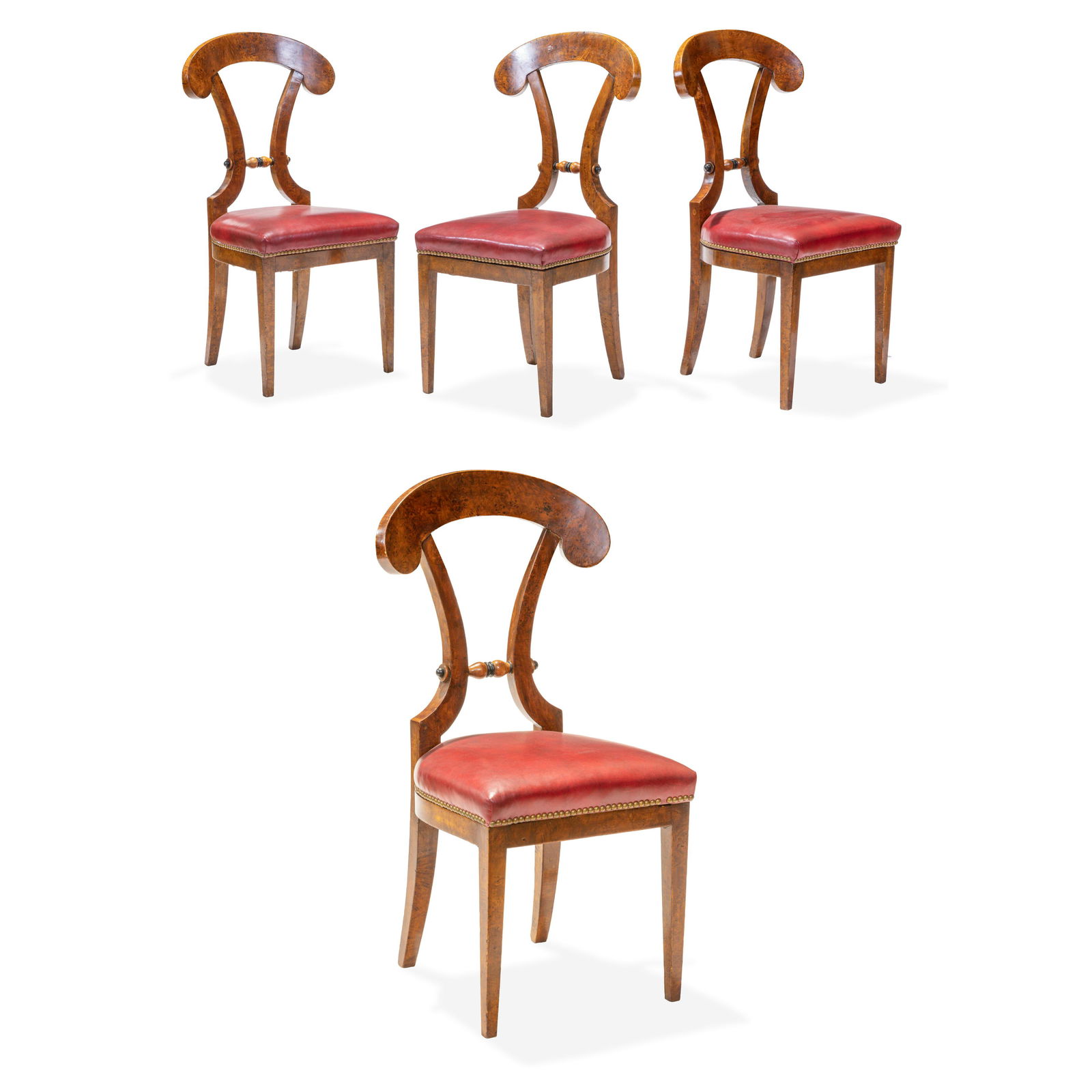 French Art Deco Burl Dining Chairs (1 of 5)