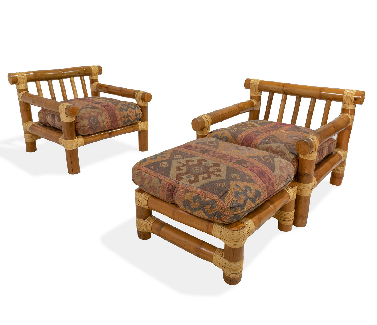 Oversized Bamboo Lounge Chairs (1 of 5)