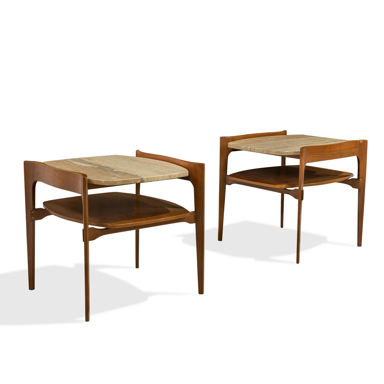 Bertha Schaefer - Travertine End Tables (1 of 3)